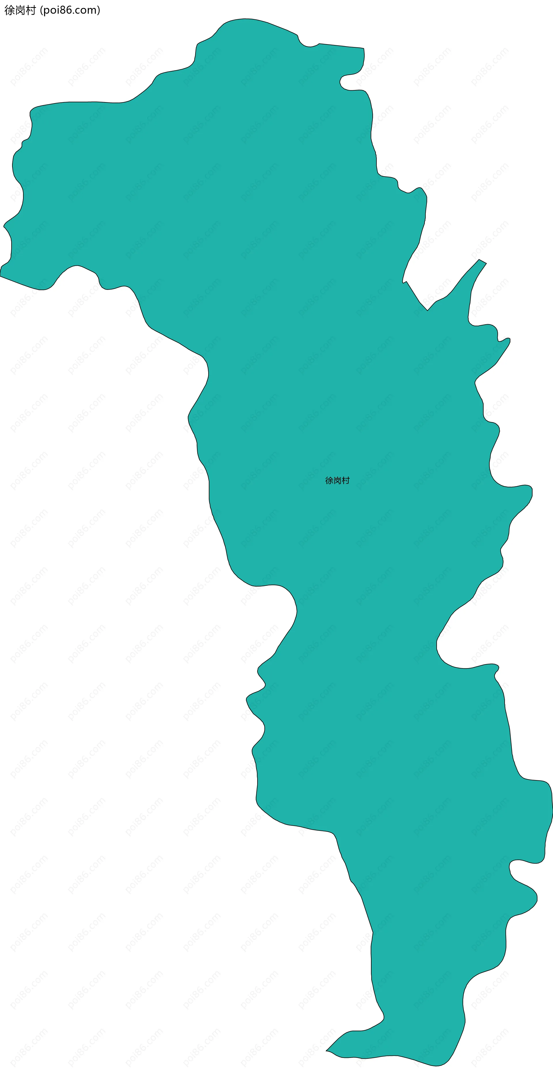 徐岗村边界地图