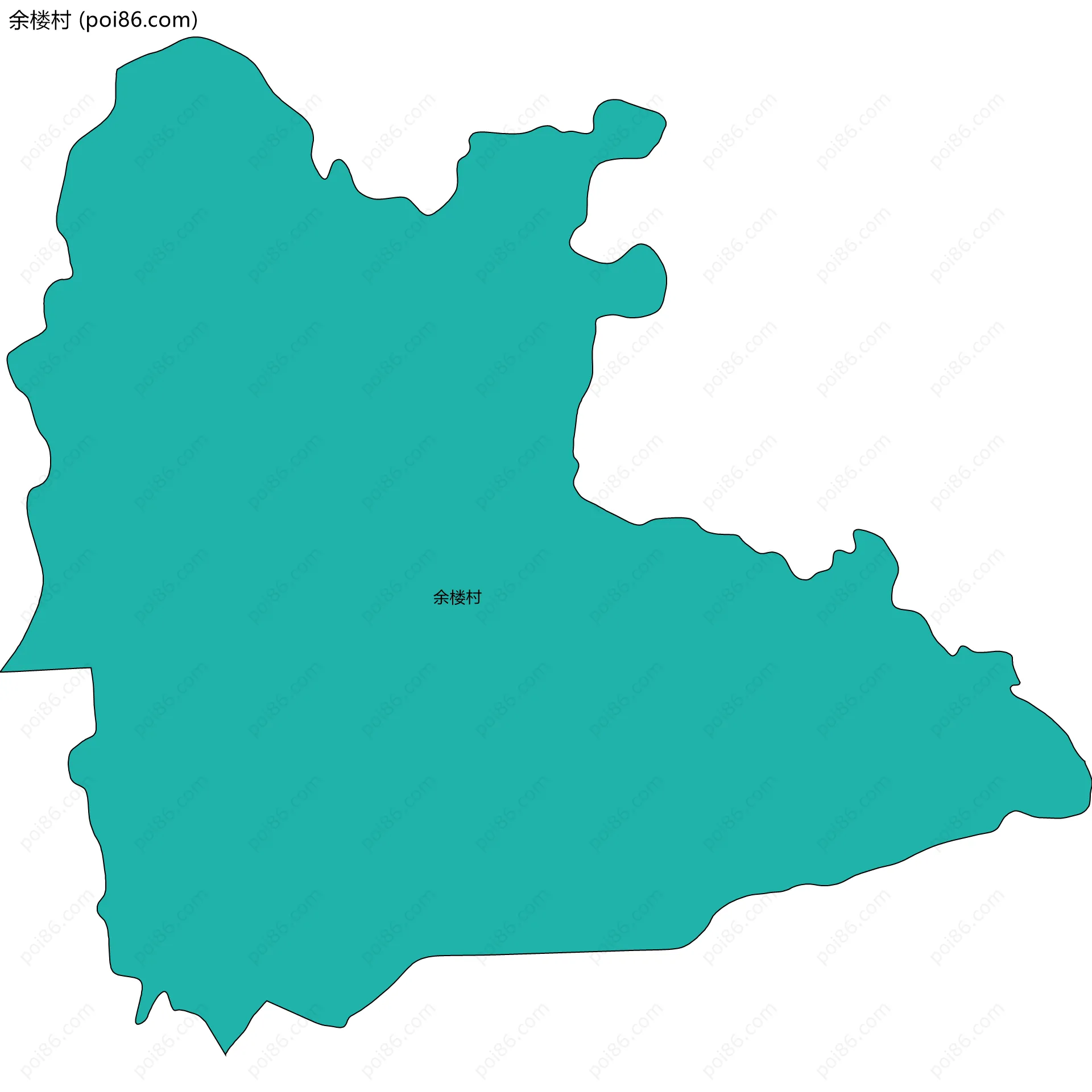 余楼村边界地图