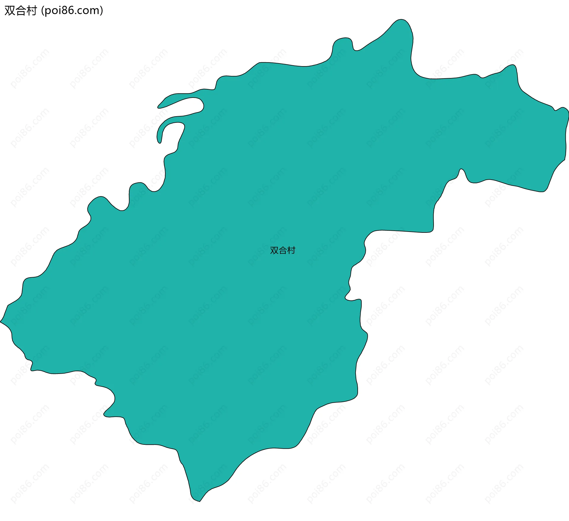 双合村边界地图