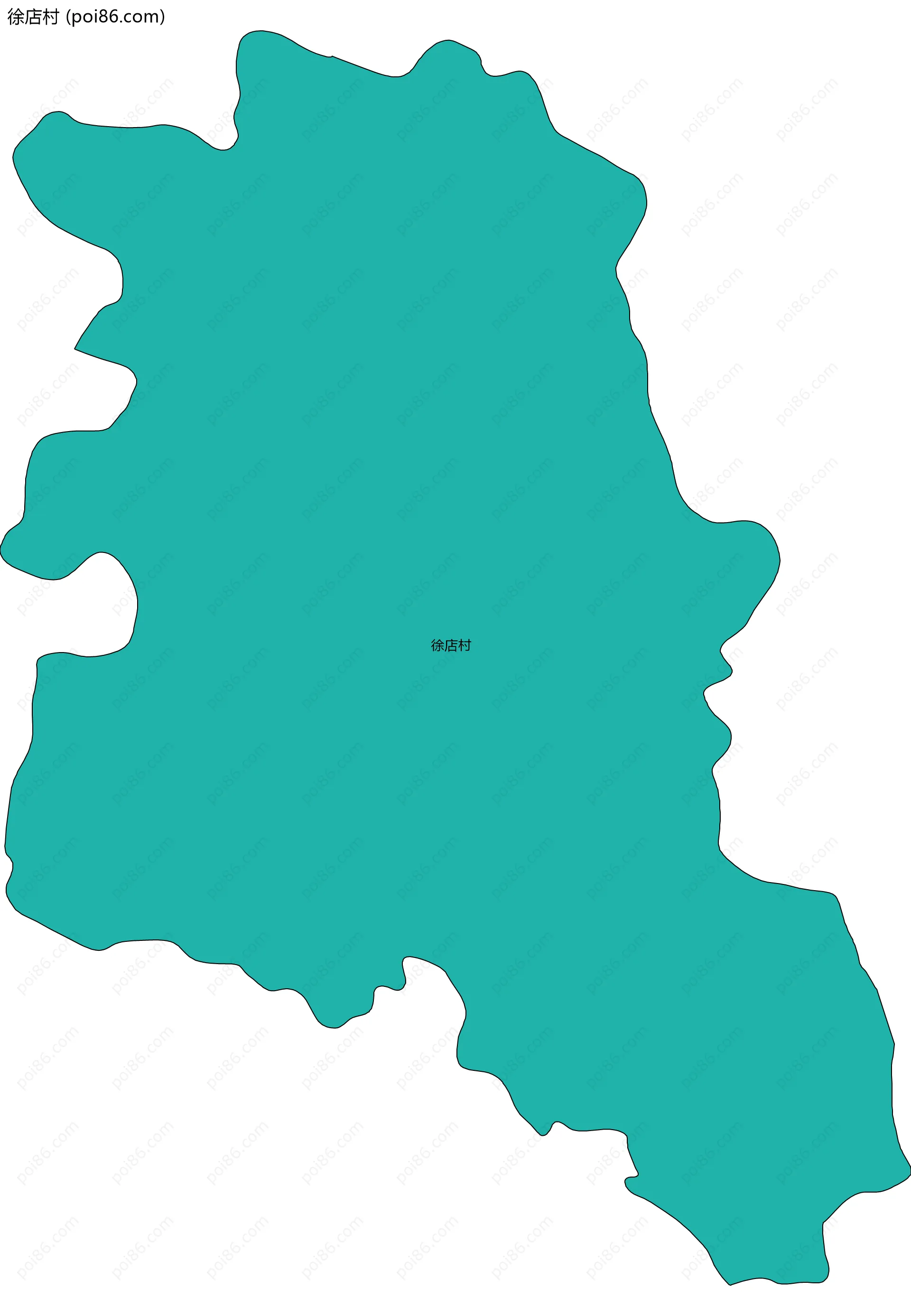 徐店村边界地图