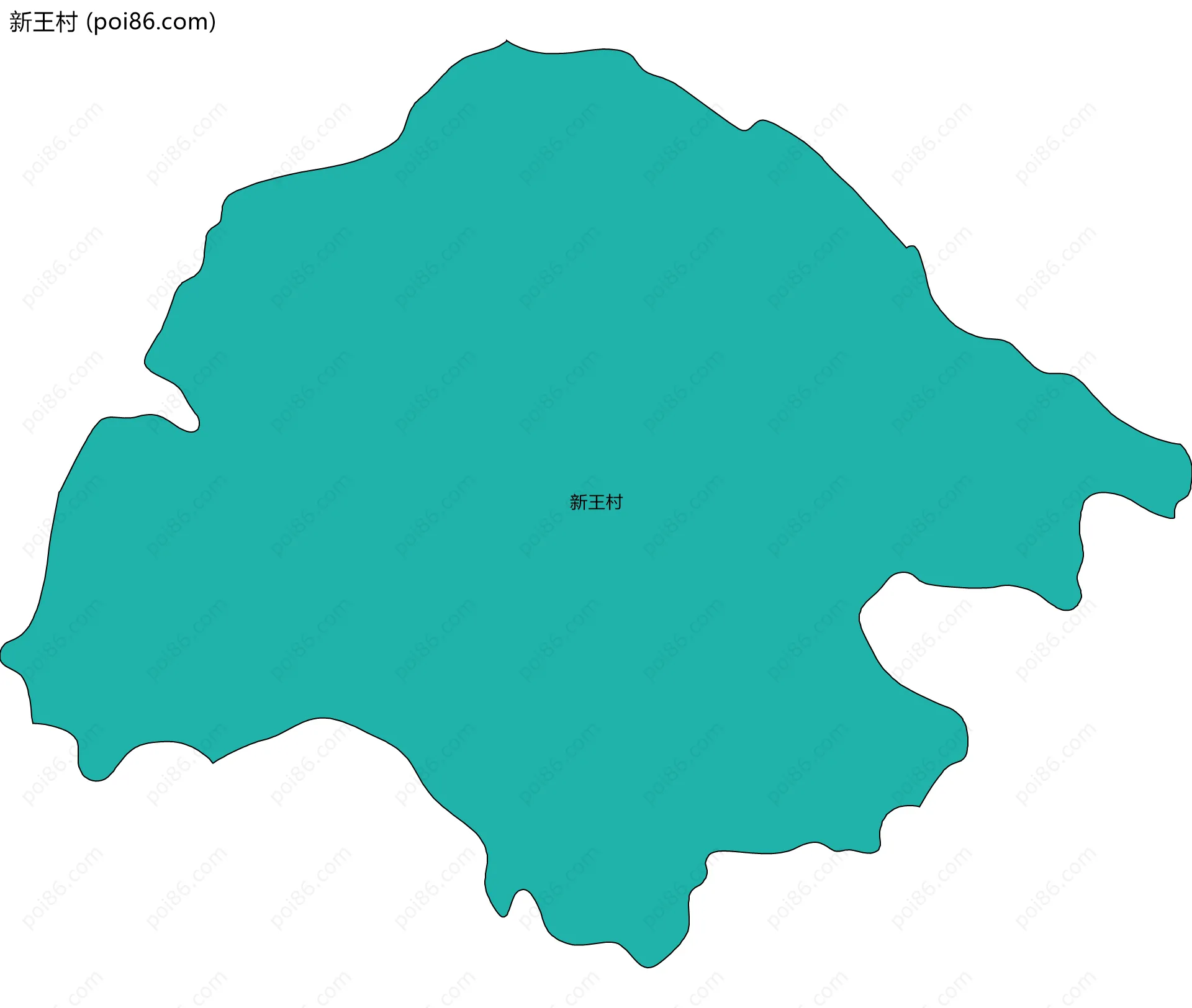 新王村边界地图