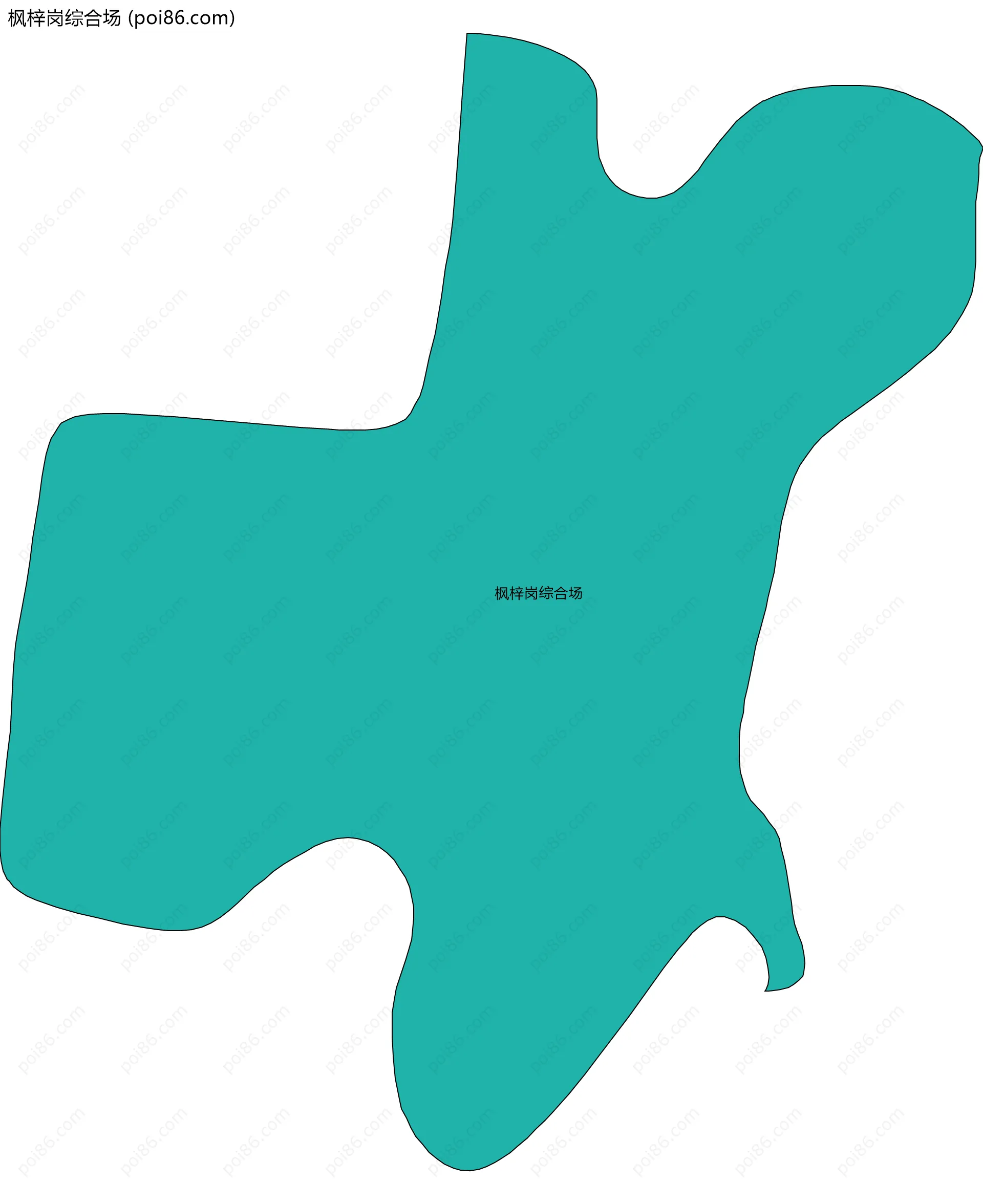 枫梓岗综合场边界地图