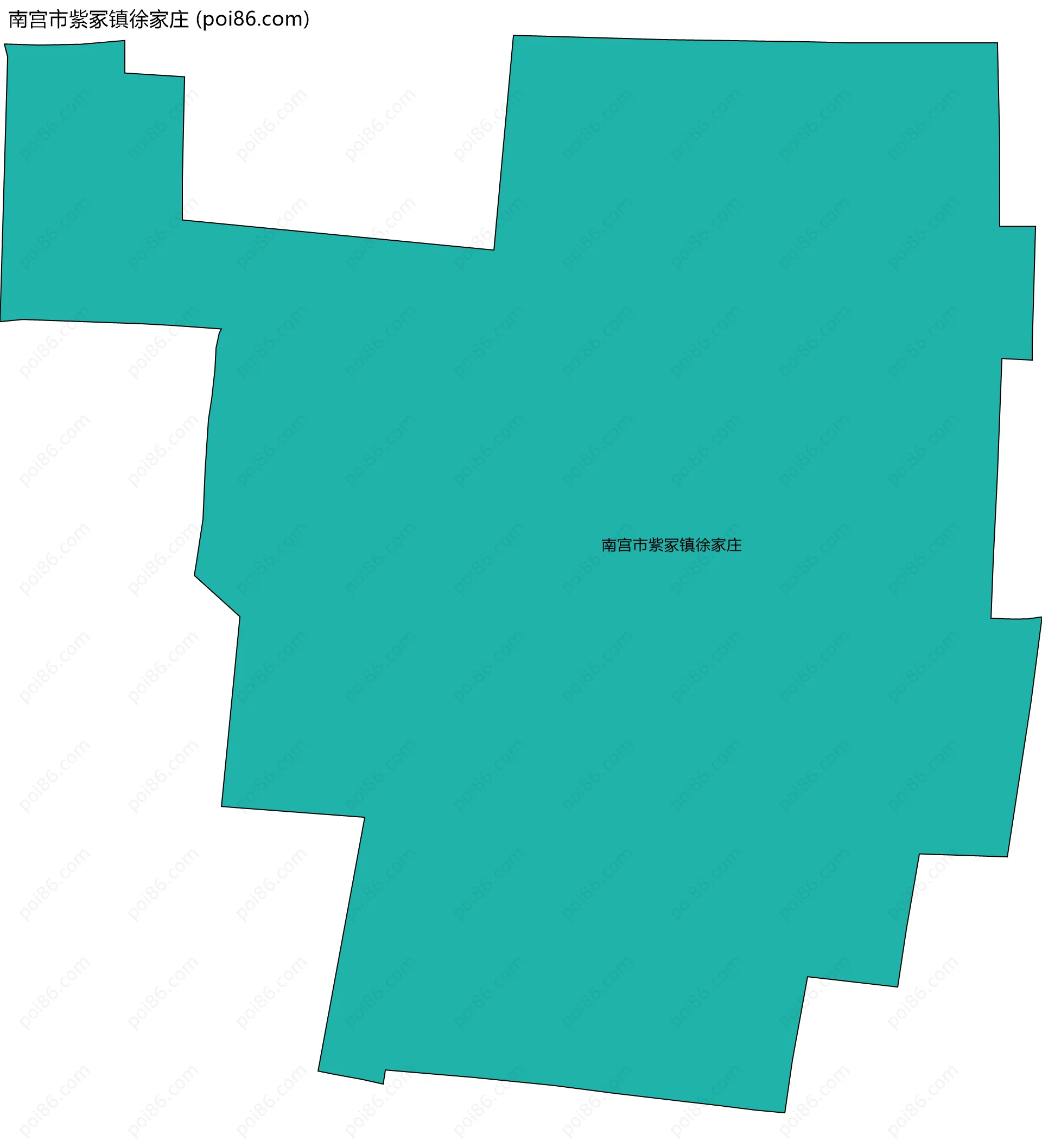 南宫市紫冢镇徐家庄边界地图