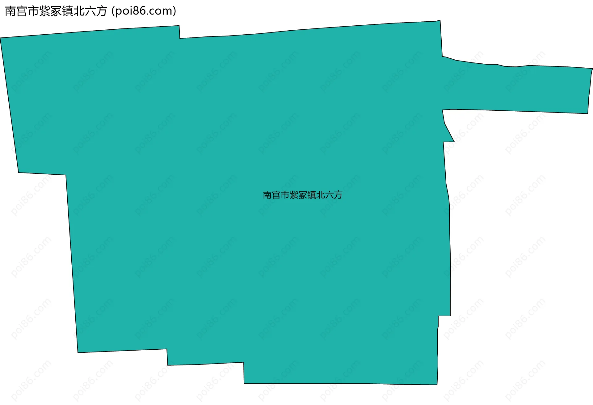 南宫市紫冢镇北六方边界地图