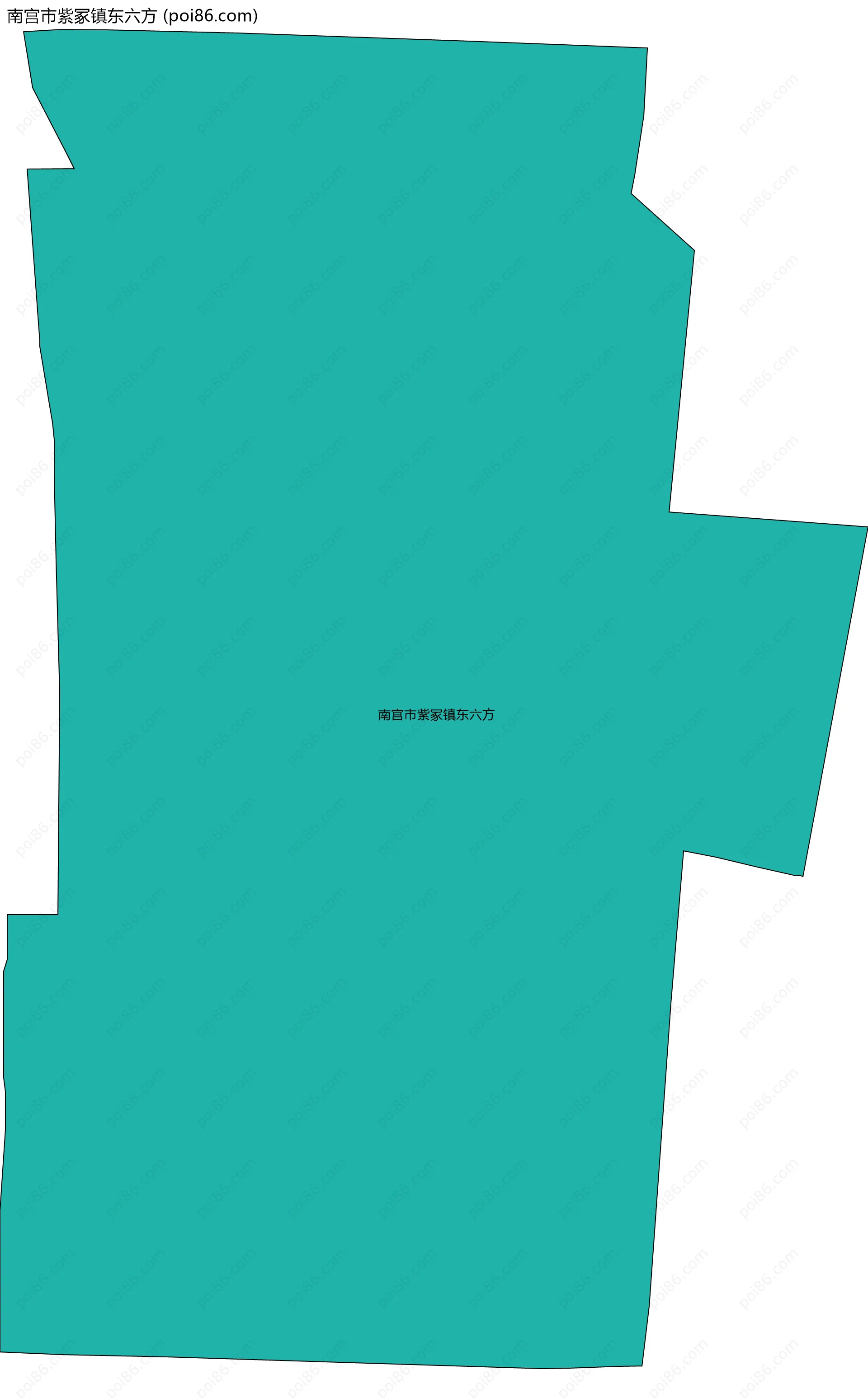 南宫市紫冢镇东六方边界地图