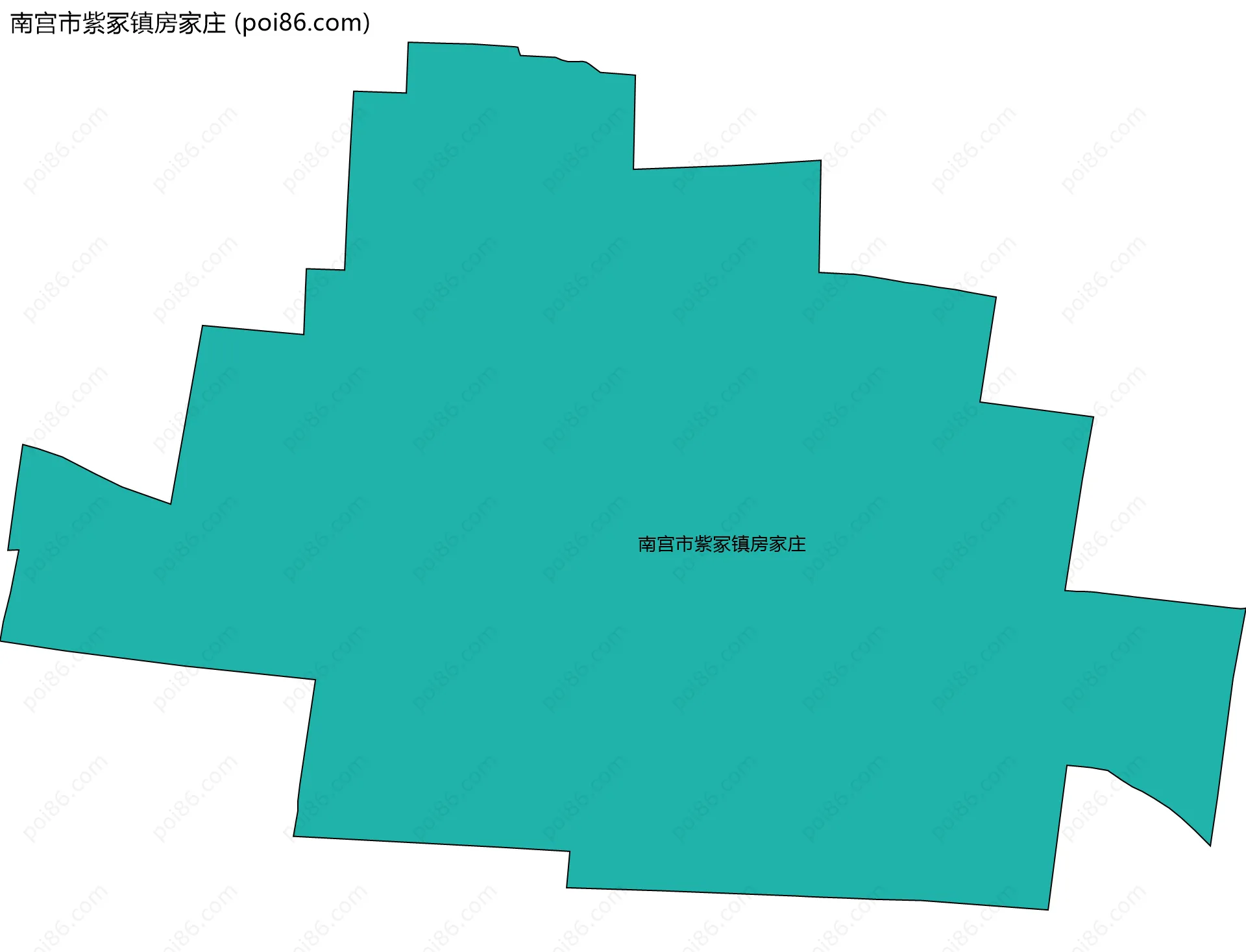 南宫市紫冢镇房家庄边界地图