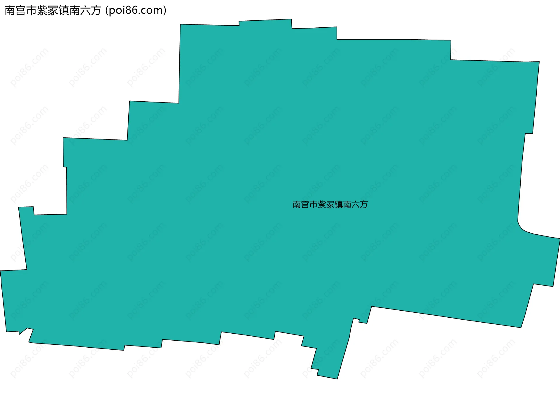 南宫市紫冢镇南六方边界地图