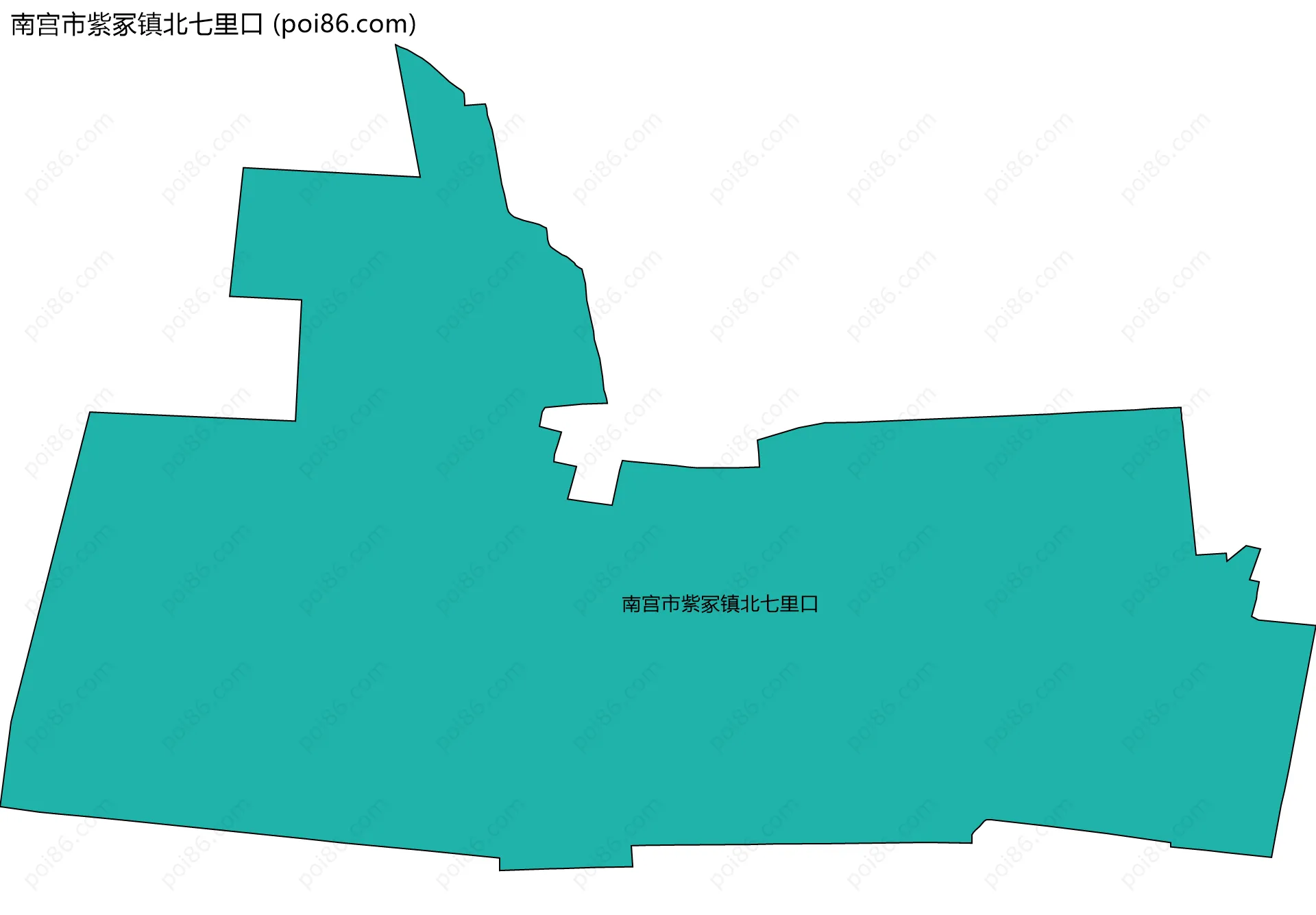 南宫市紫冢镇北七里口边界地图