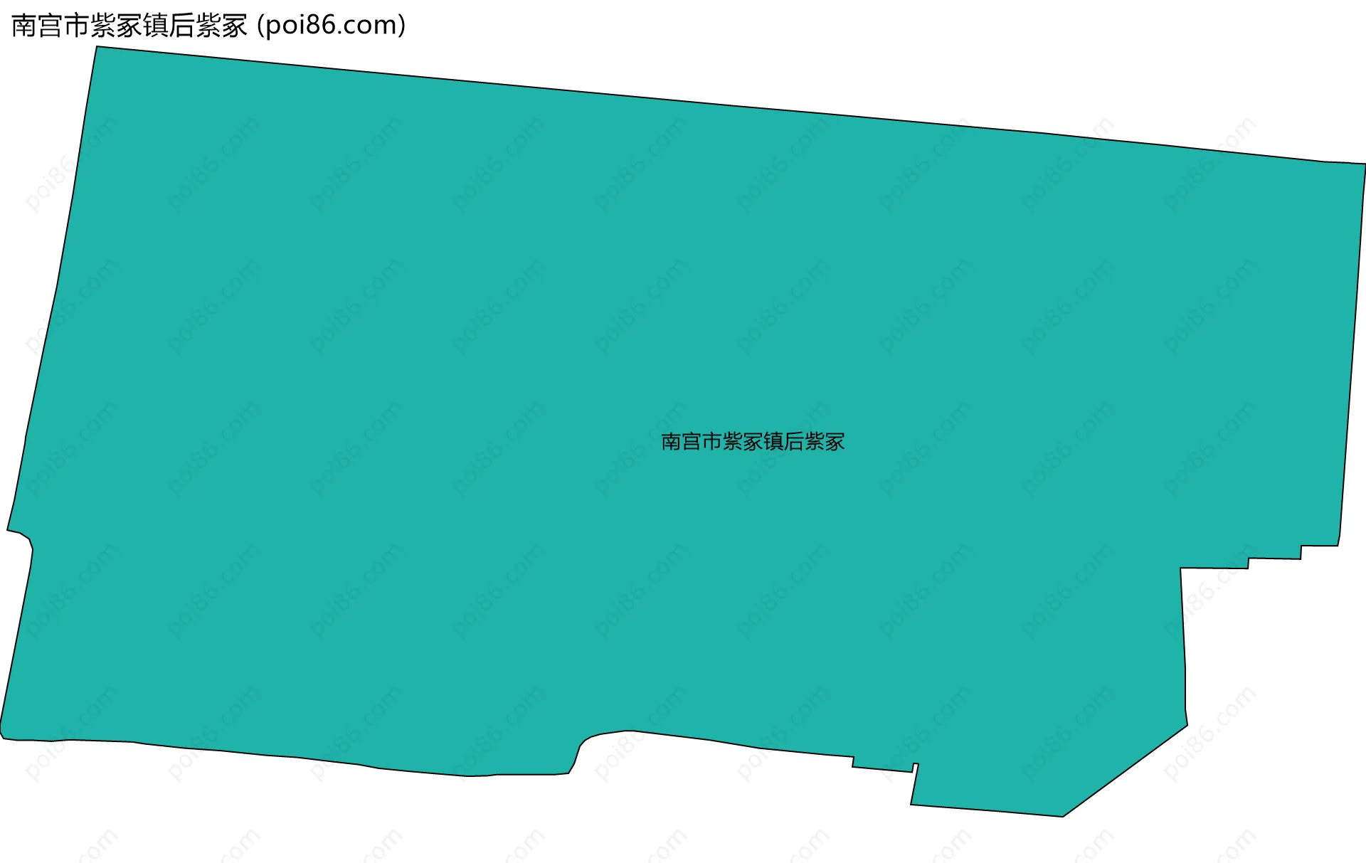 南宫市紫冢镇后紫冢边界地图