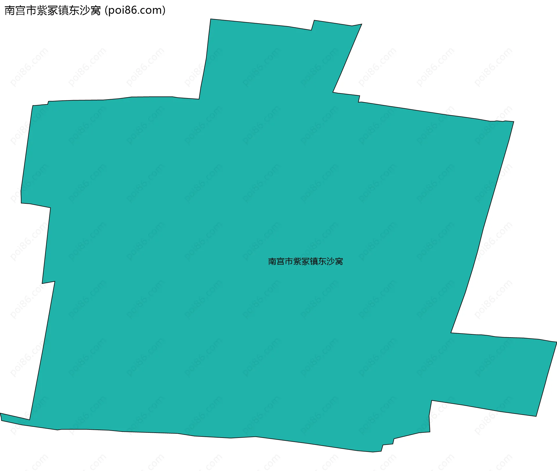 南宫市紫冢镇东沙窝边界地图