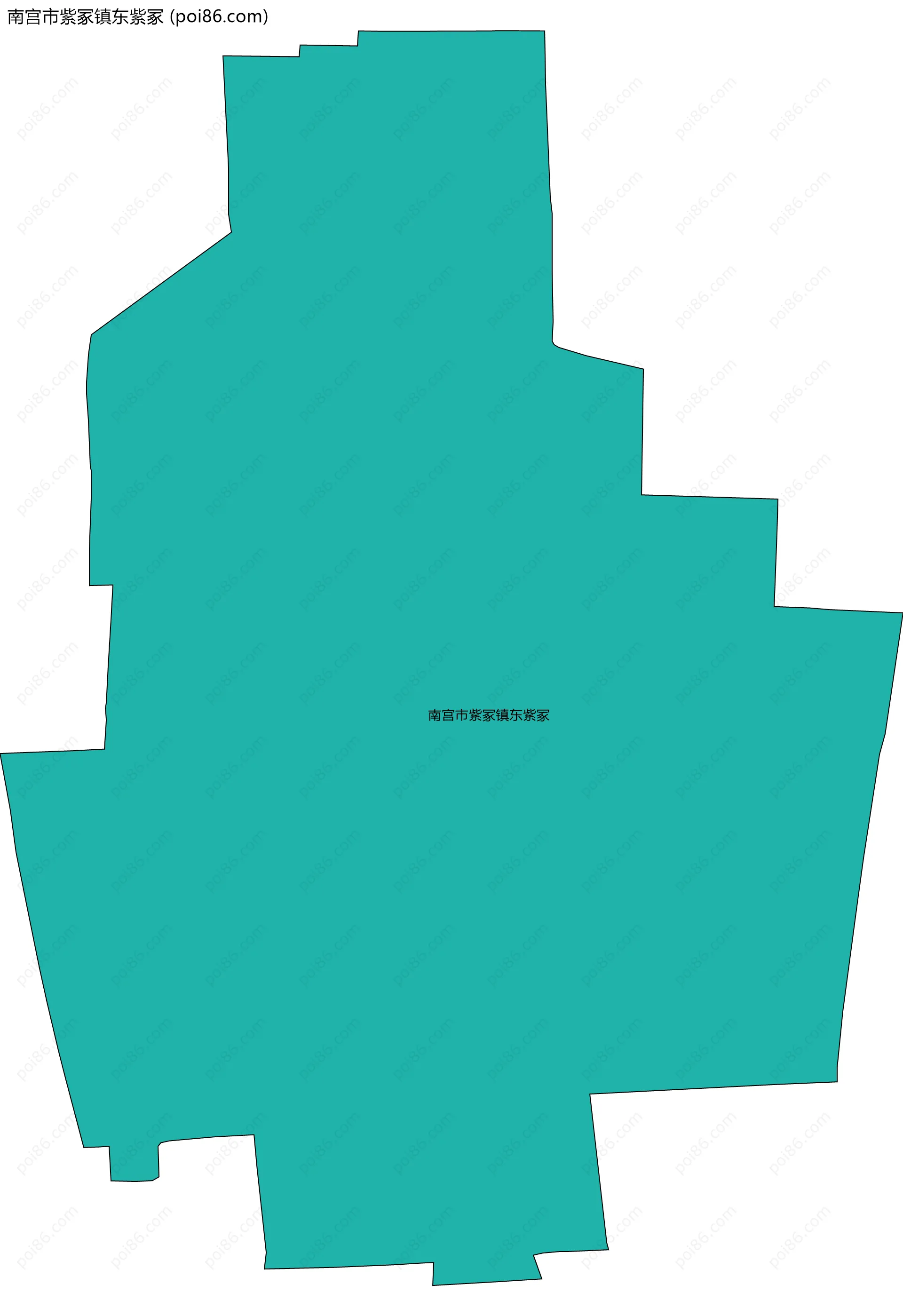 南宫市紫冢镇东紫冢边界地图