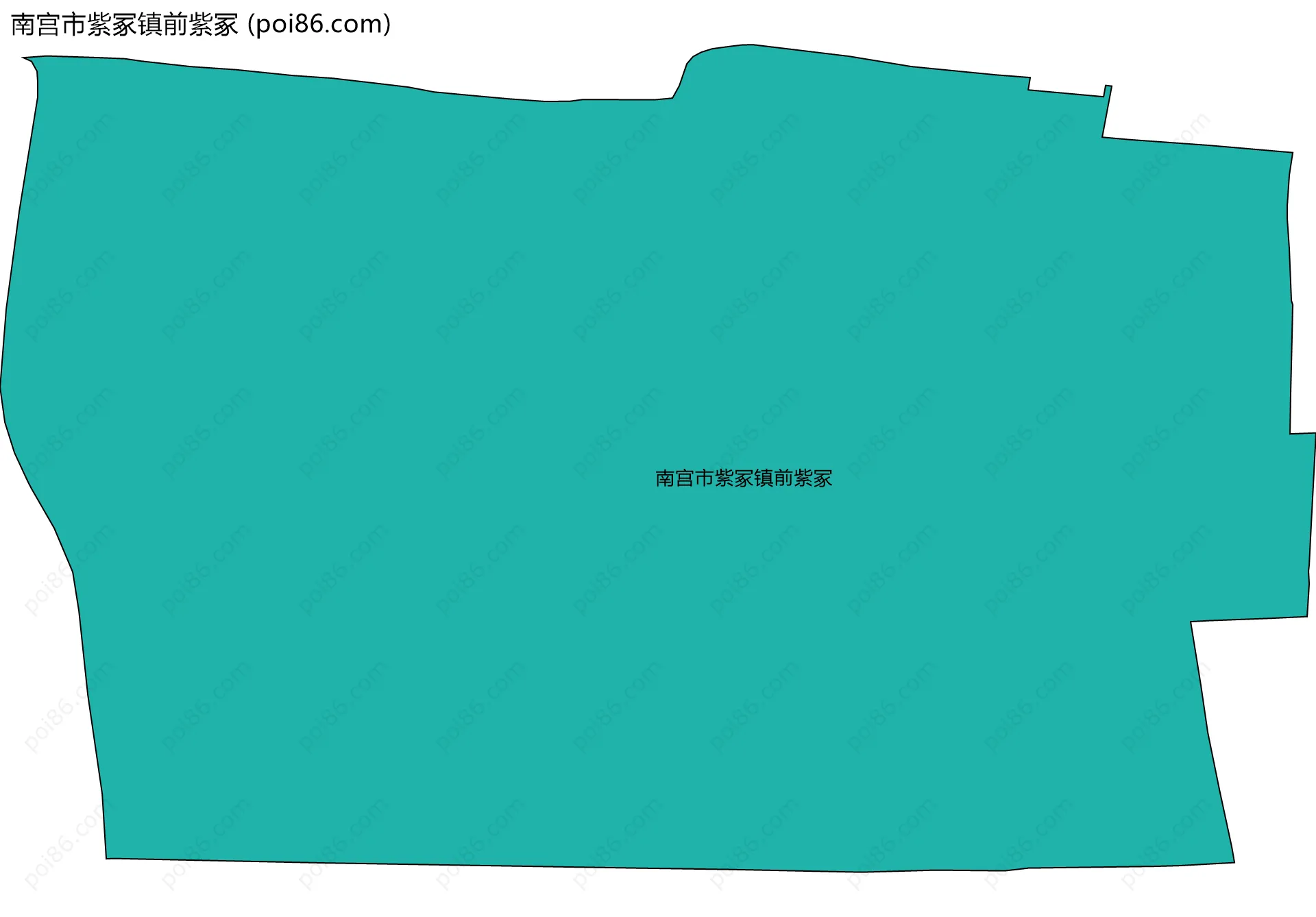 南宫市紫冢镇前紫冢边界地图