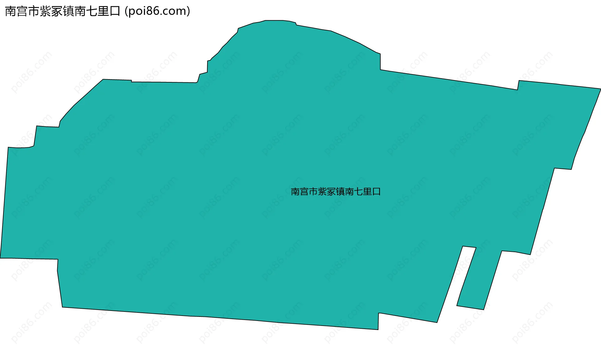 南宫市紫冢镇南七里口边界地图