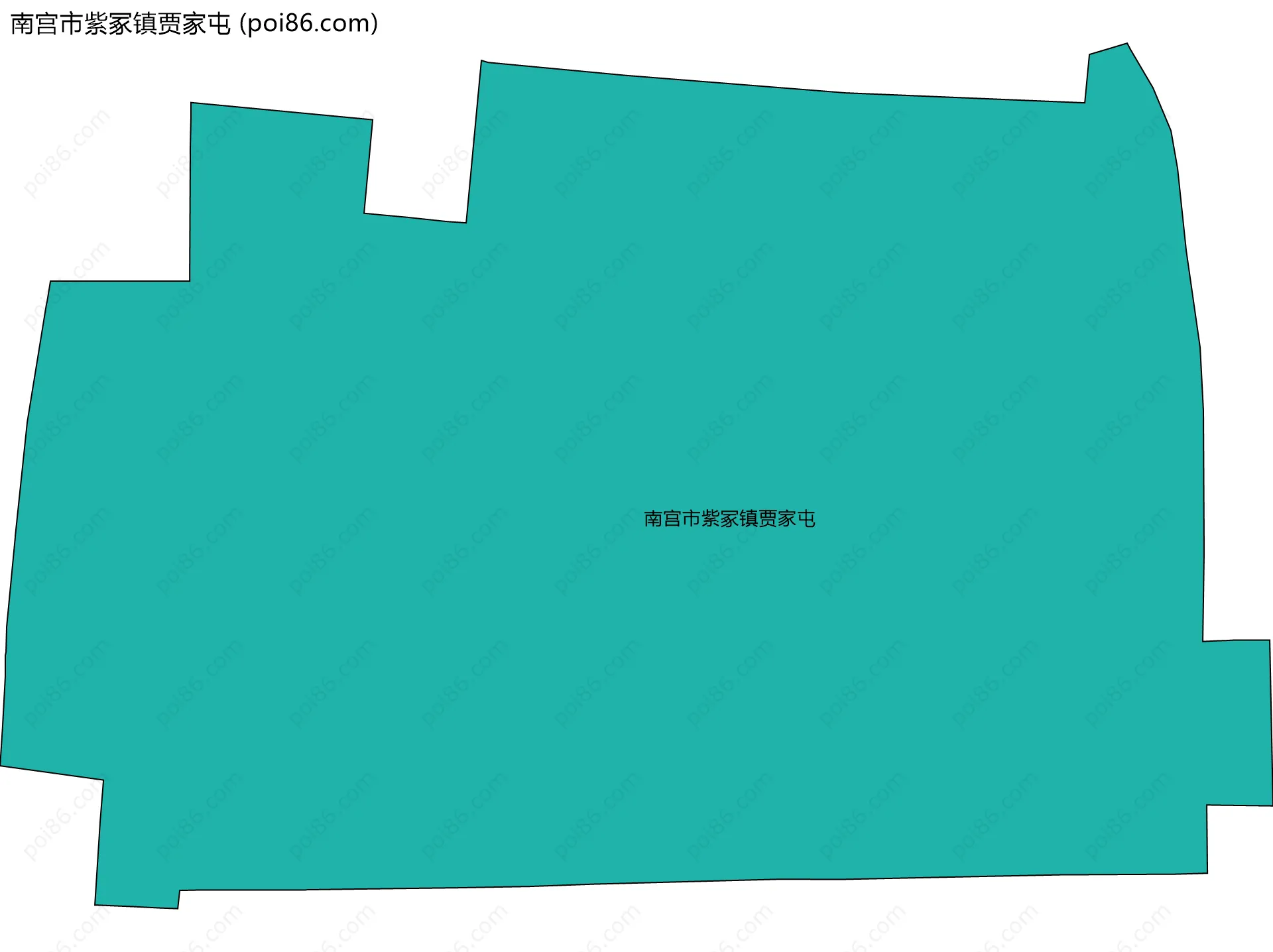 南宫市紫冢镇贾家屯边界地图