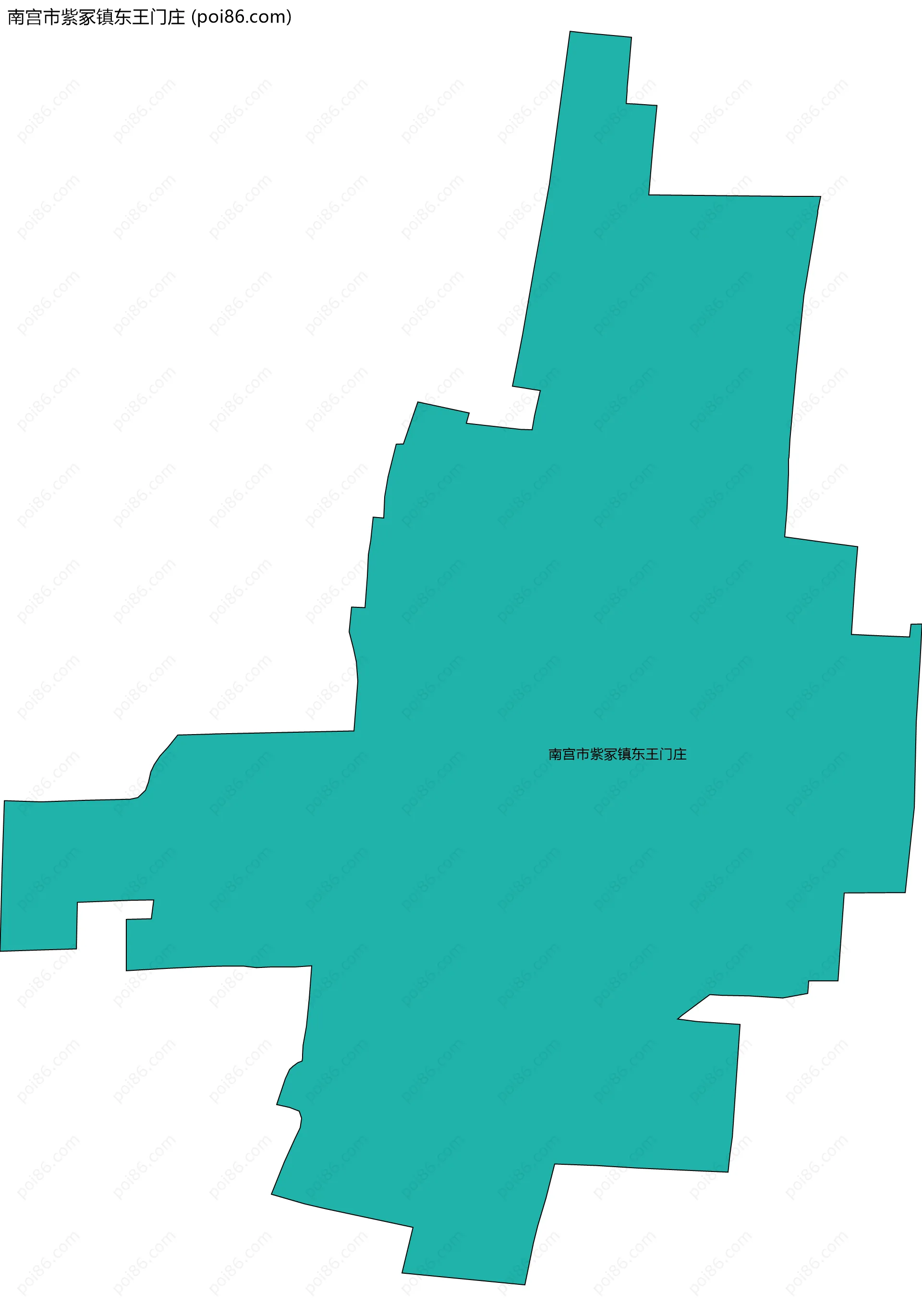 南宫市紫冢镇东王门庄边界地图