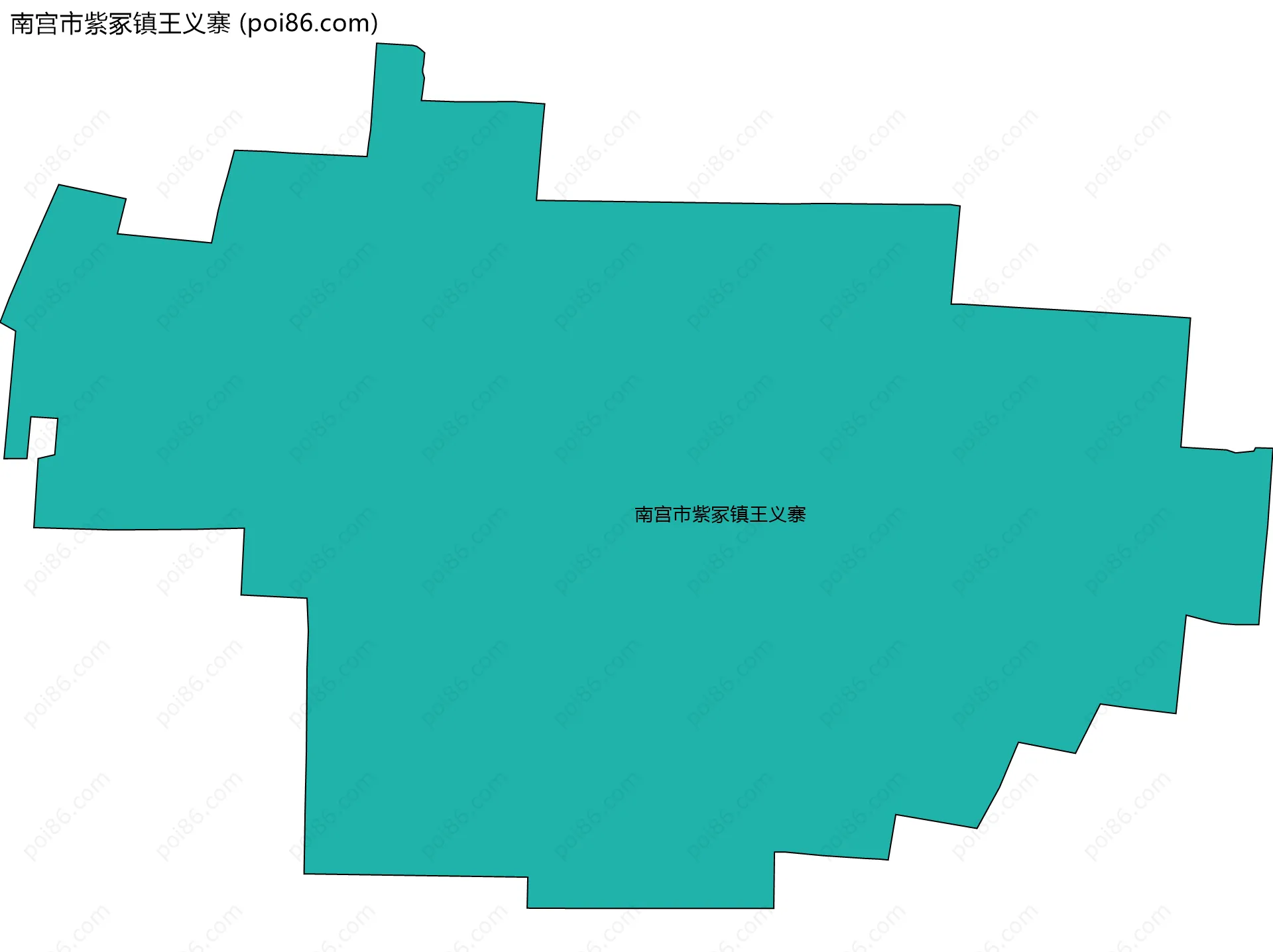南宫市紫冢镇王义寨边界地图