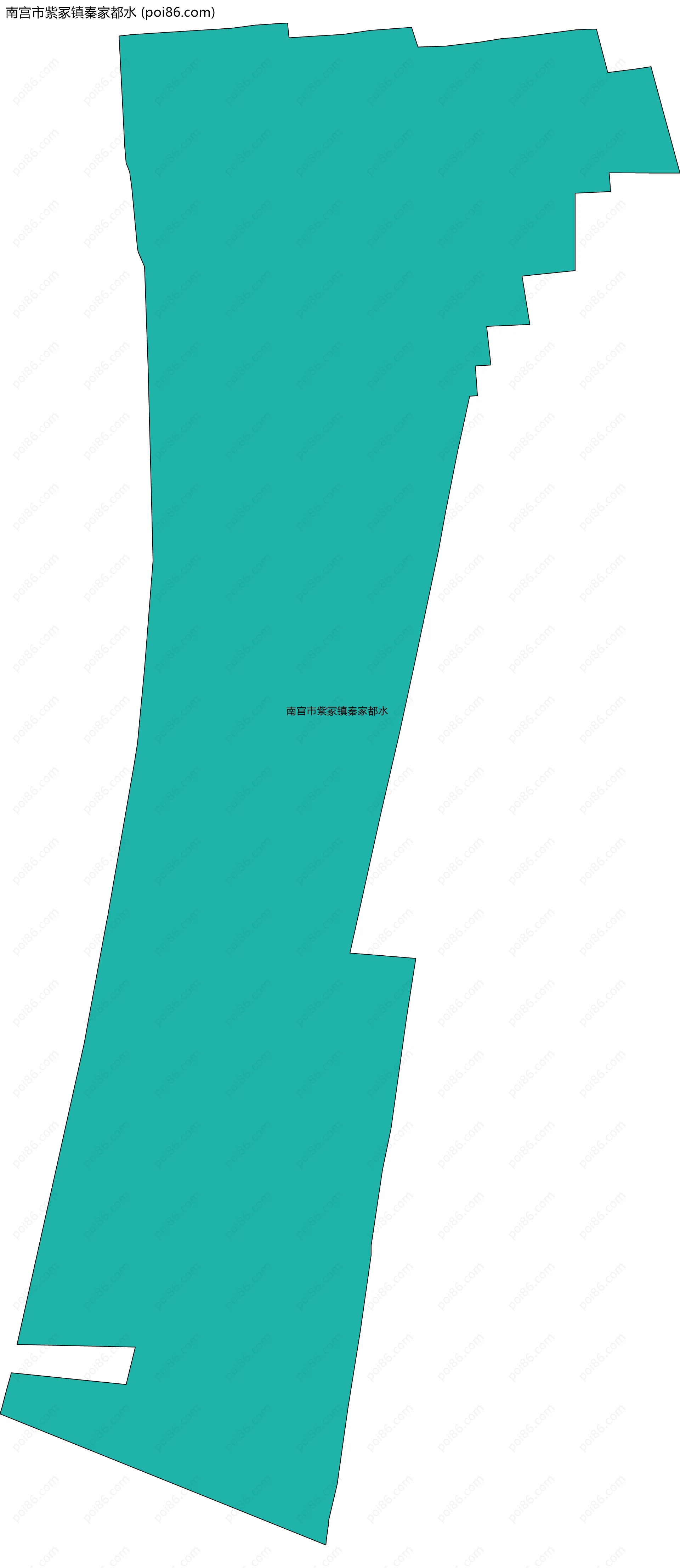 南宫市紫冢镇秦家都水边界地图