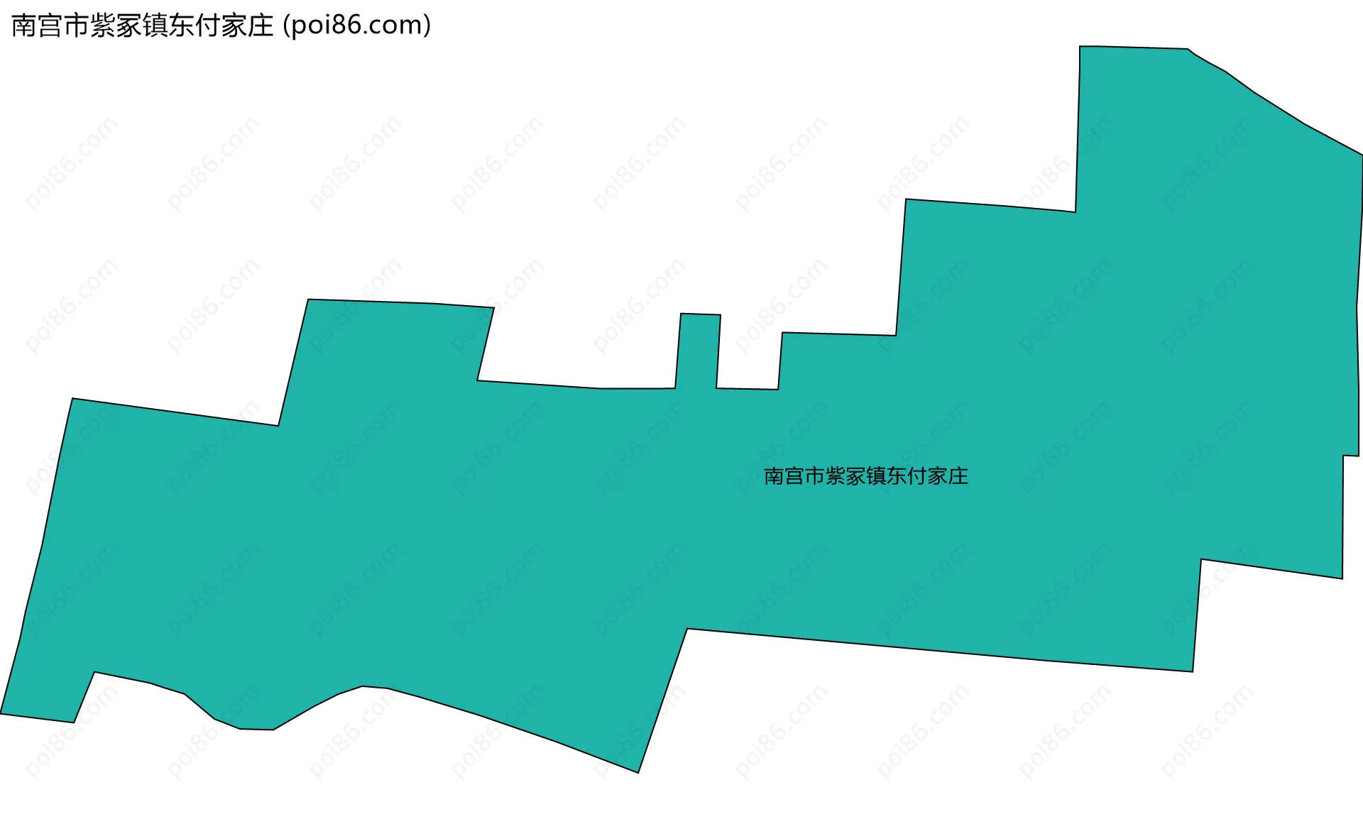 南宫市紫冢镇东付家庄边界地图