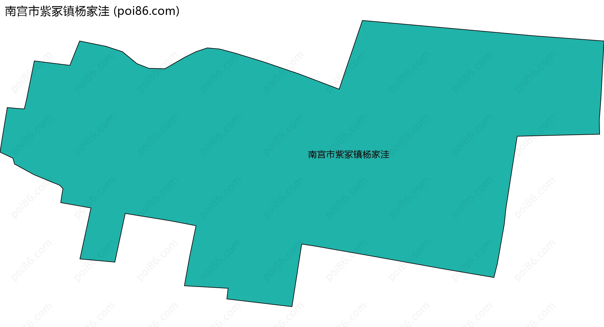 南宫市紫冢镇杨家洼边界地图
