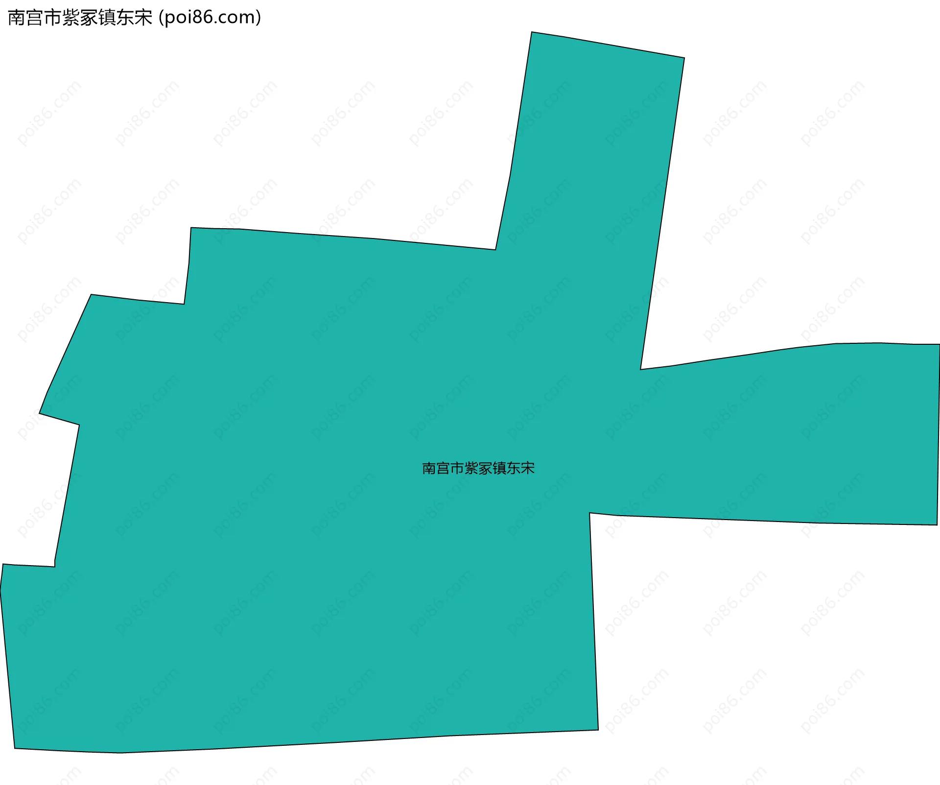 南宫市紫冢镇东宋边界地图