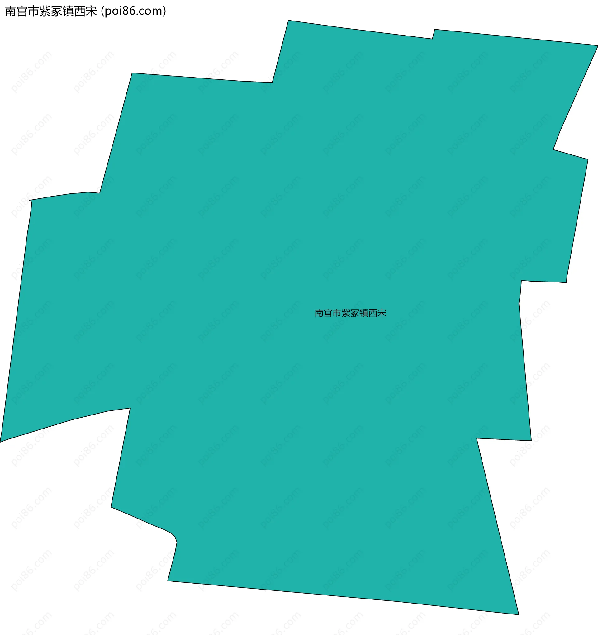 南宫市紫冢镇西宋边界地图