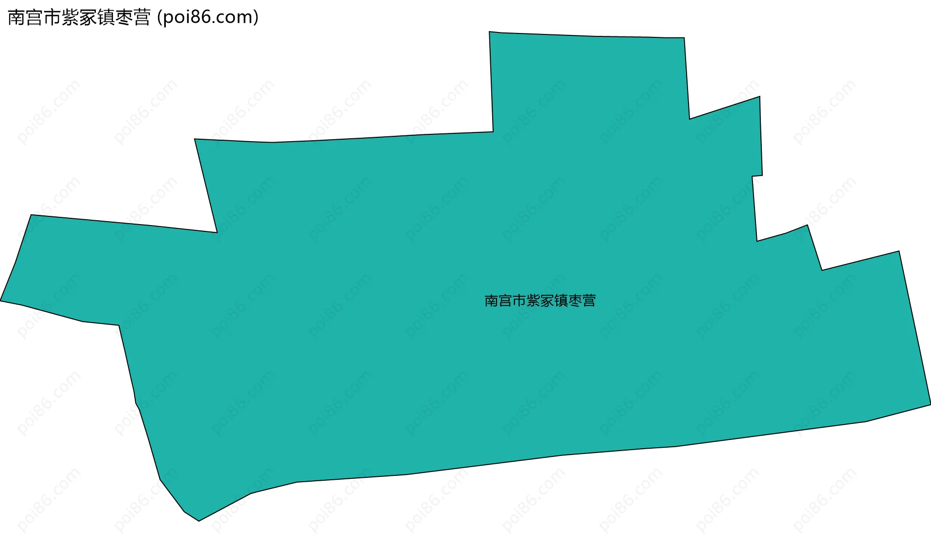 南宫市紫冢镇枣营边界地图
