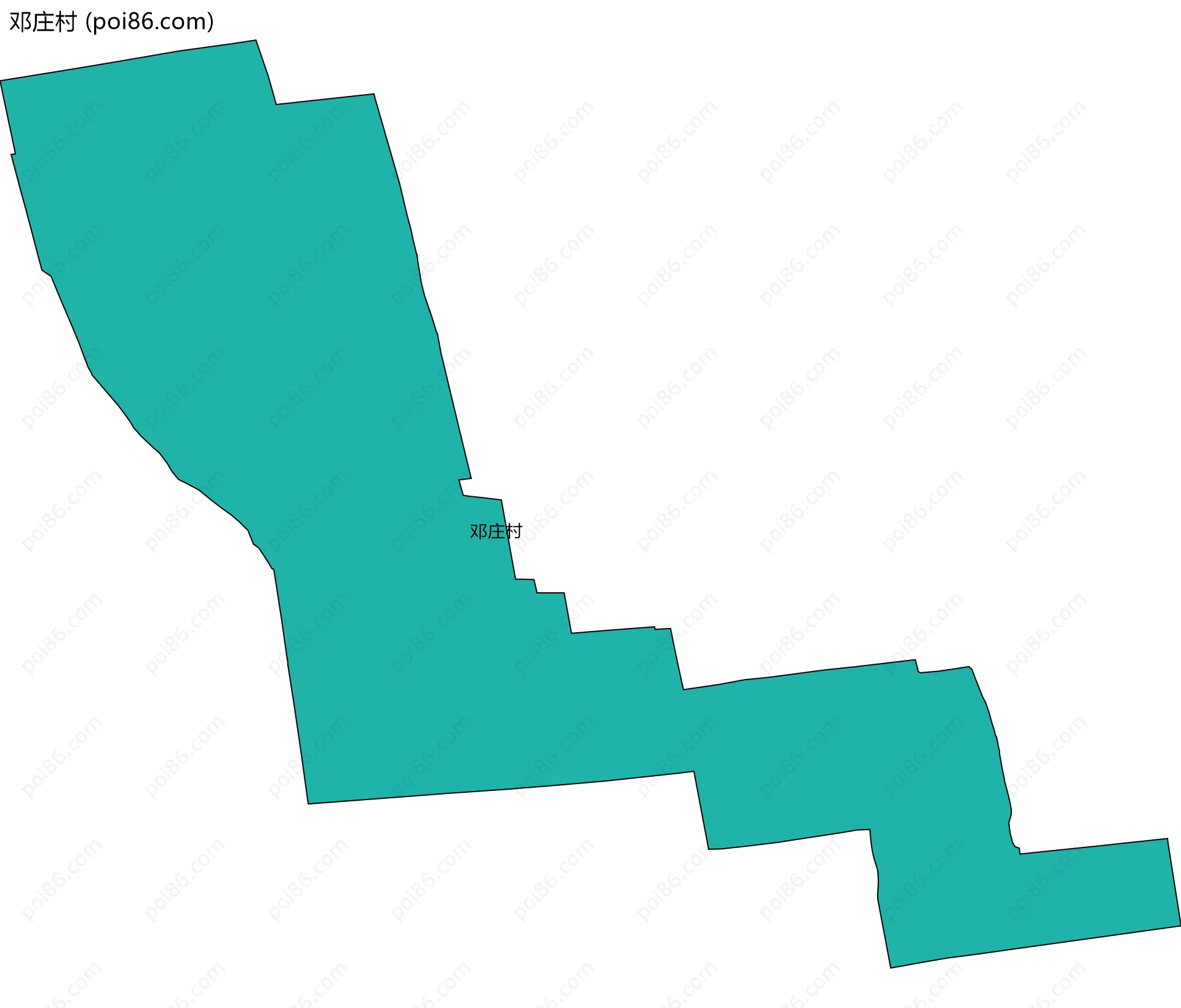 邓庄村边界地图