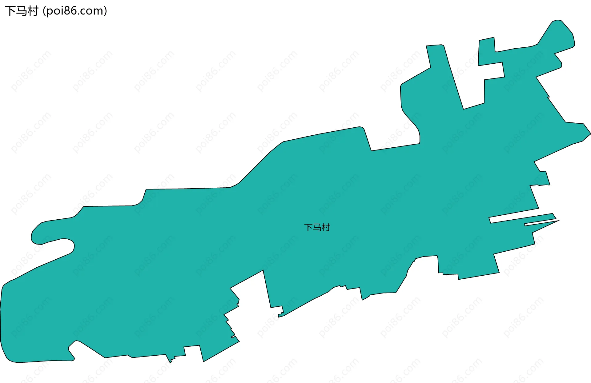 下马村边界地图