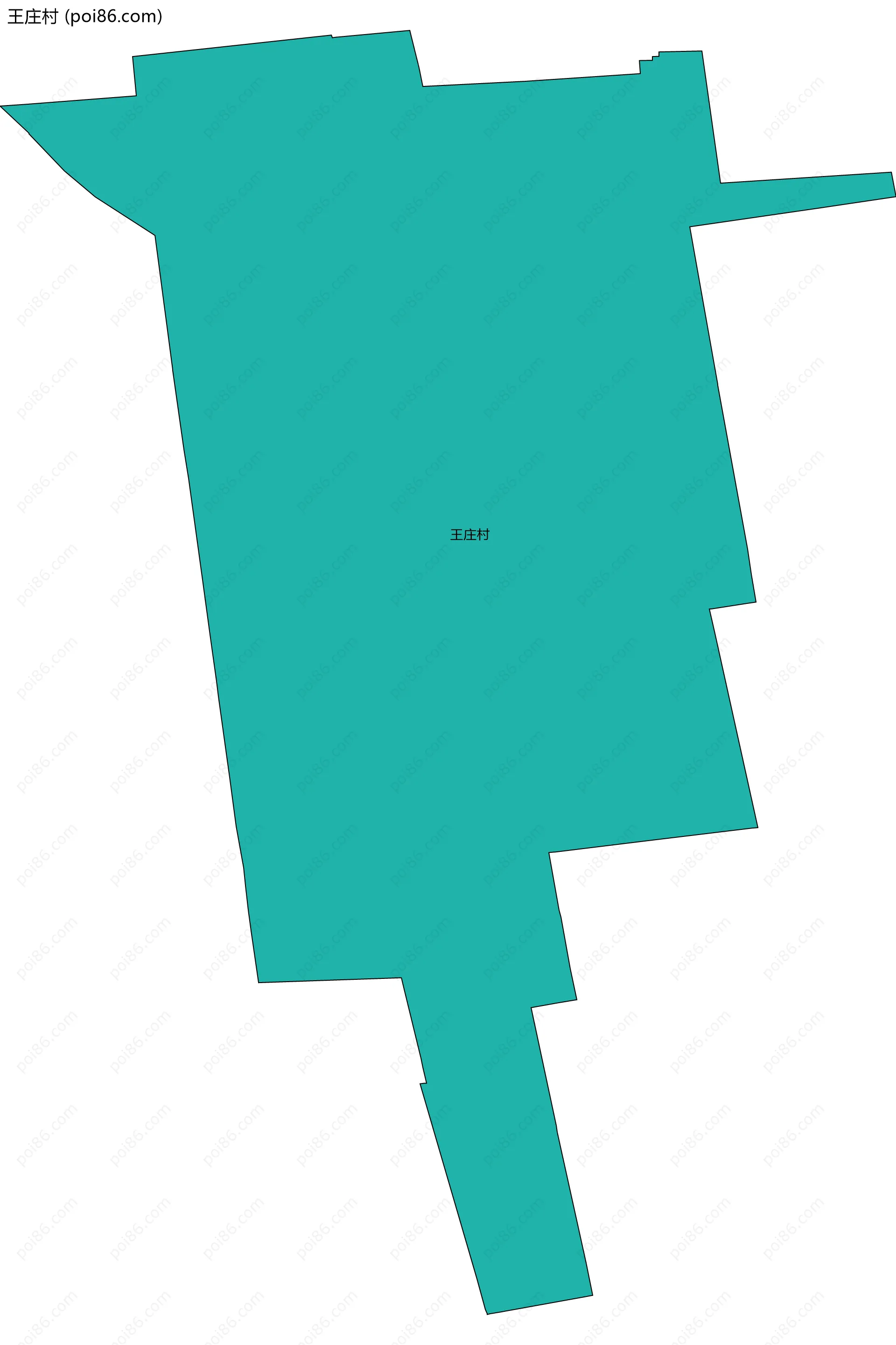 王庄村边界地图