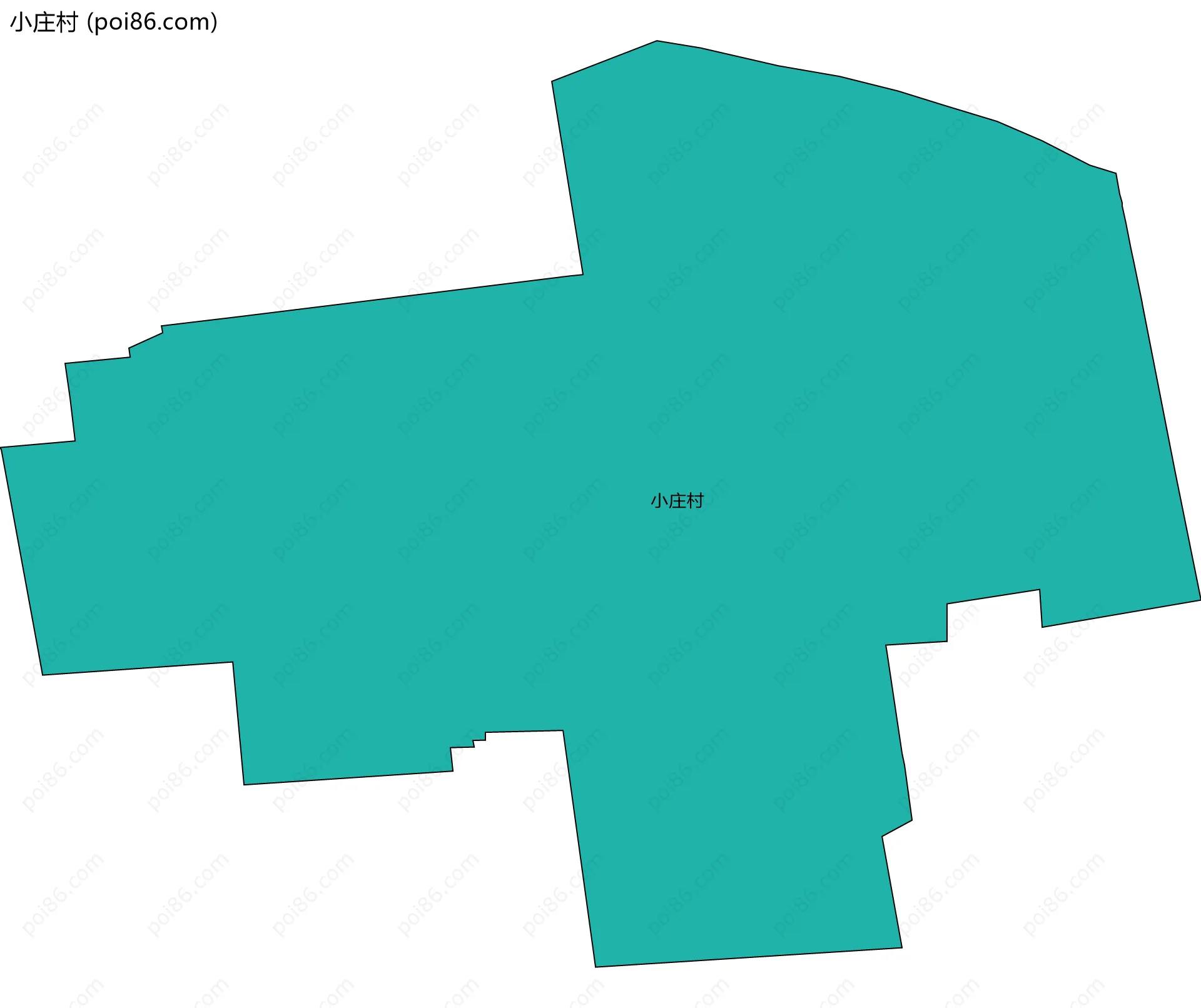 小庄村边界地图