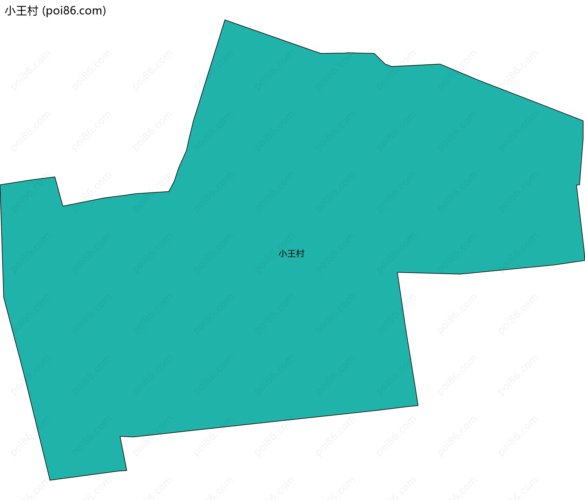 小王村边界地图