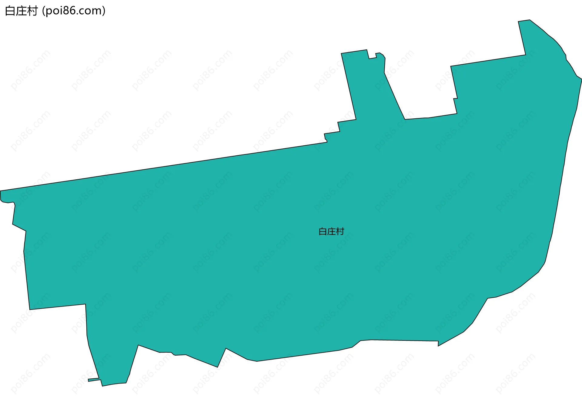 白庄村边界地图