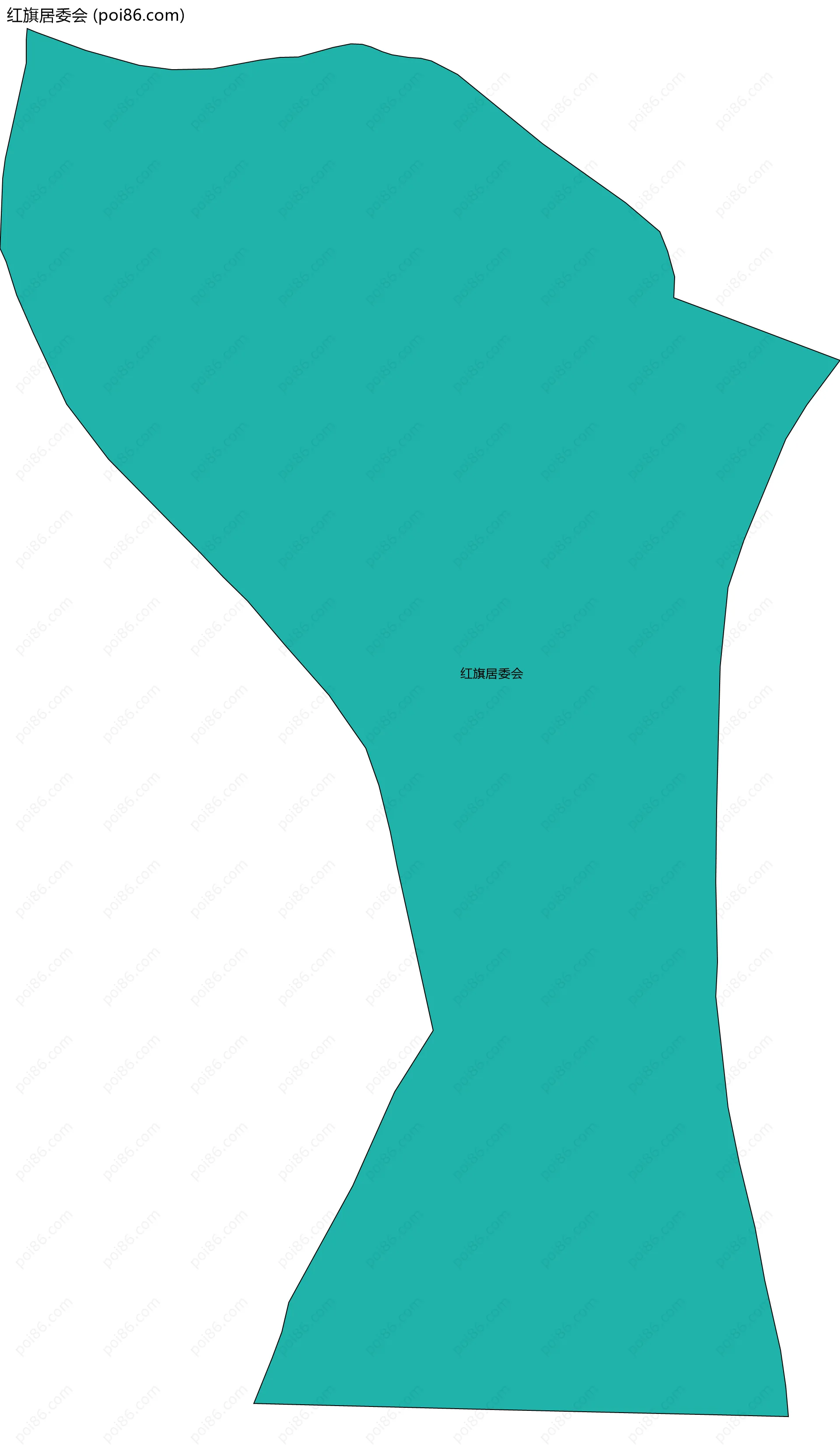 红旗居委会边界地图