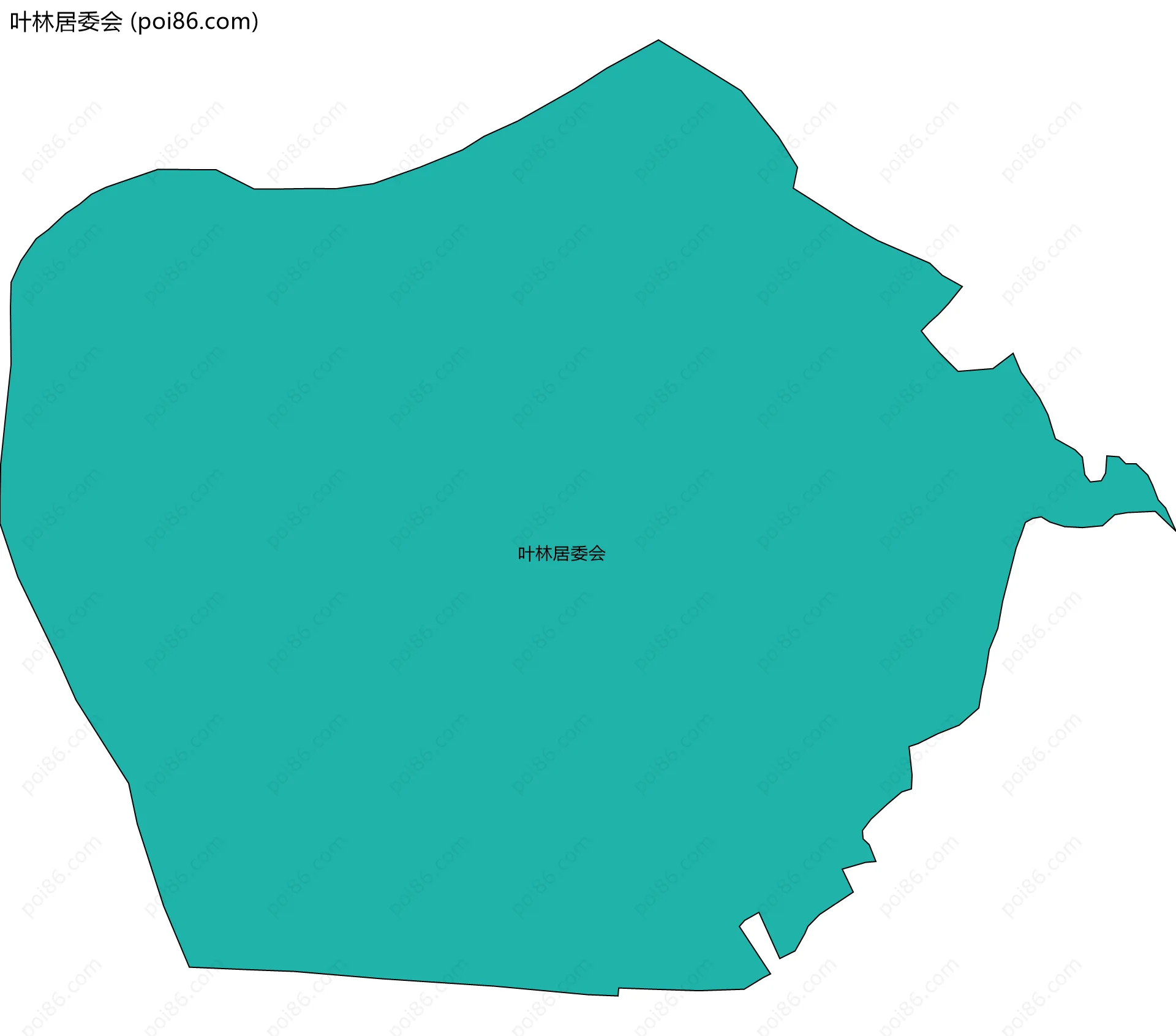叶林居委会边界地图