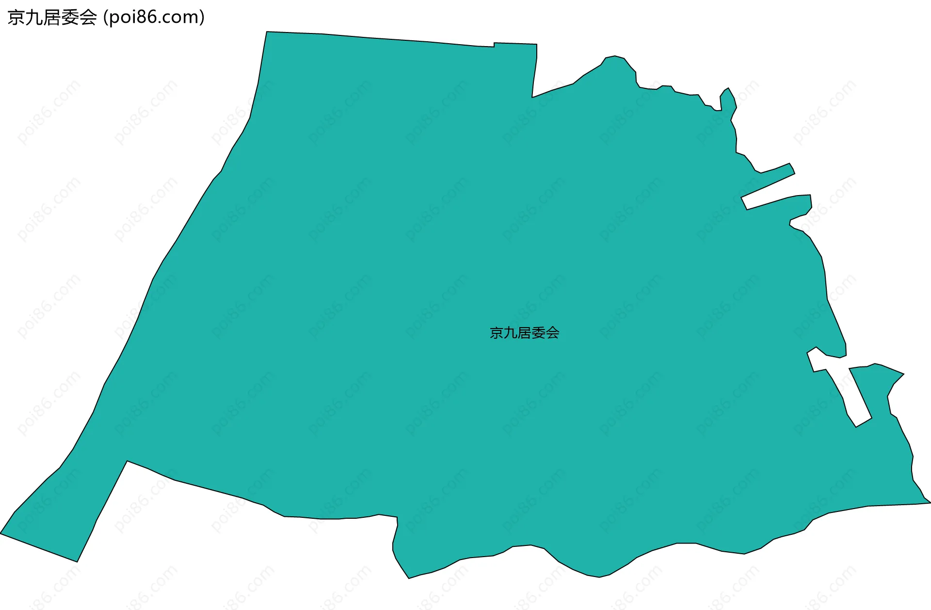 京九居委会边界地图