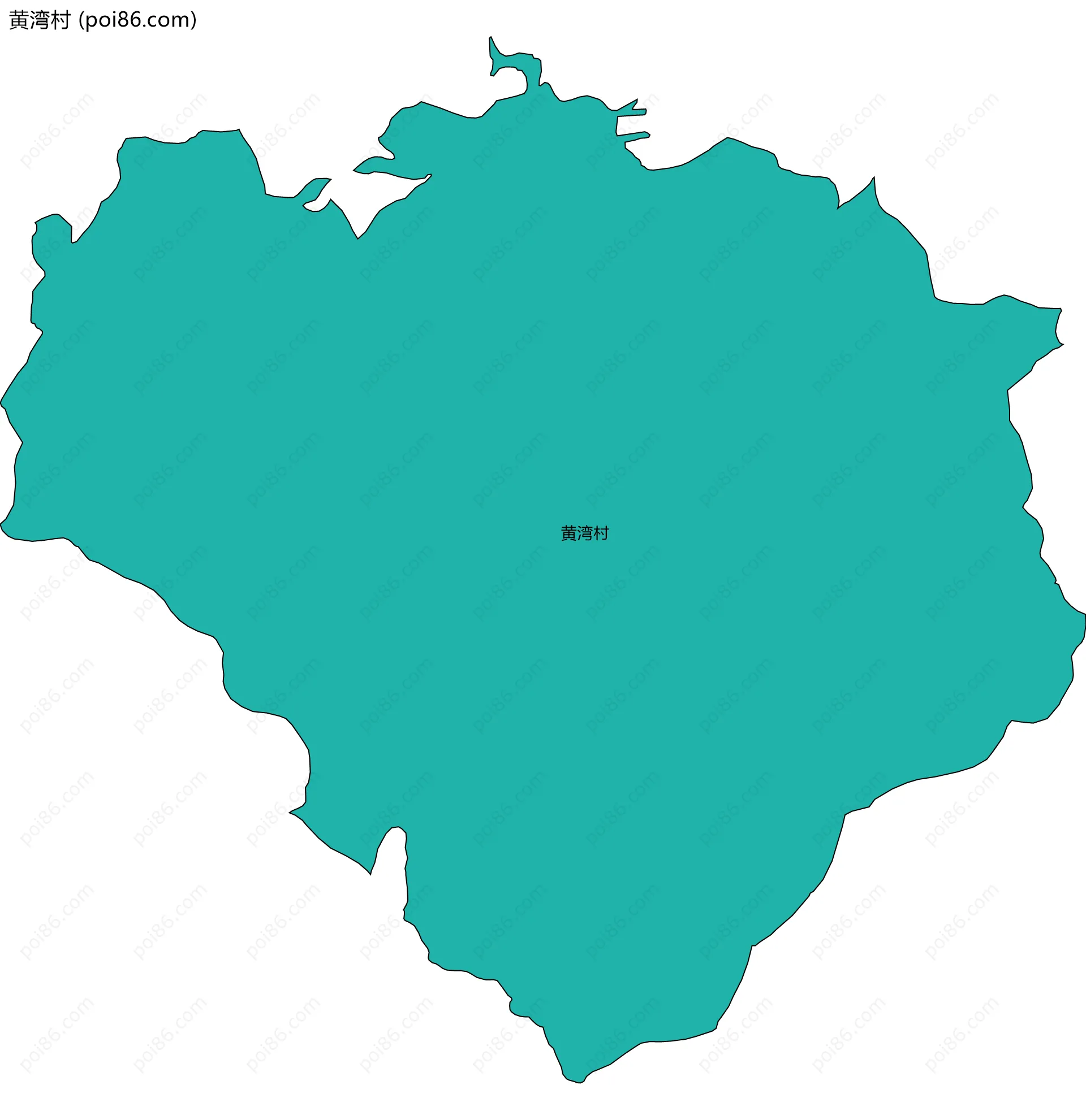 黄湾村边界地图