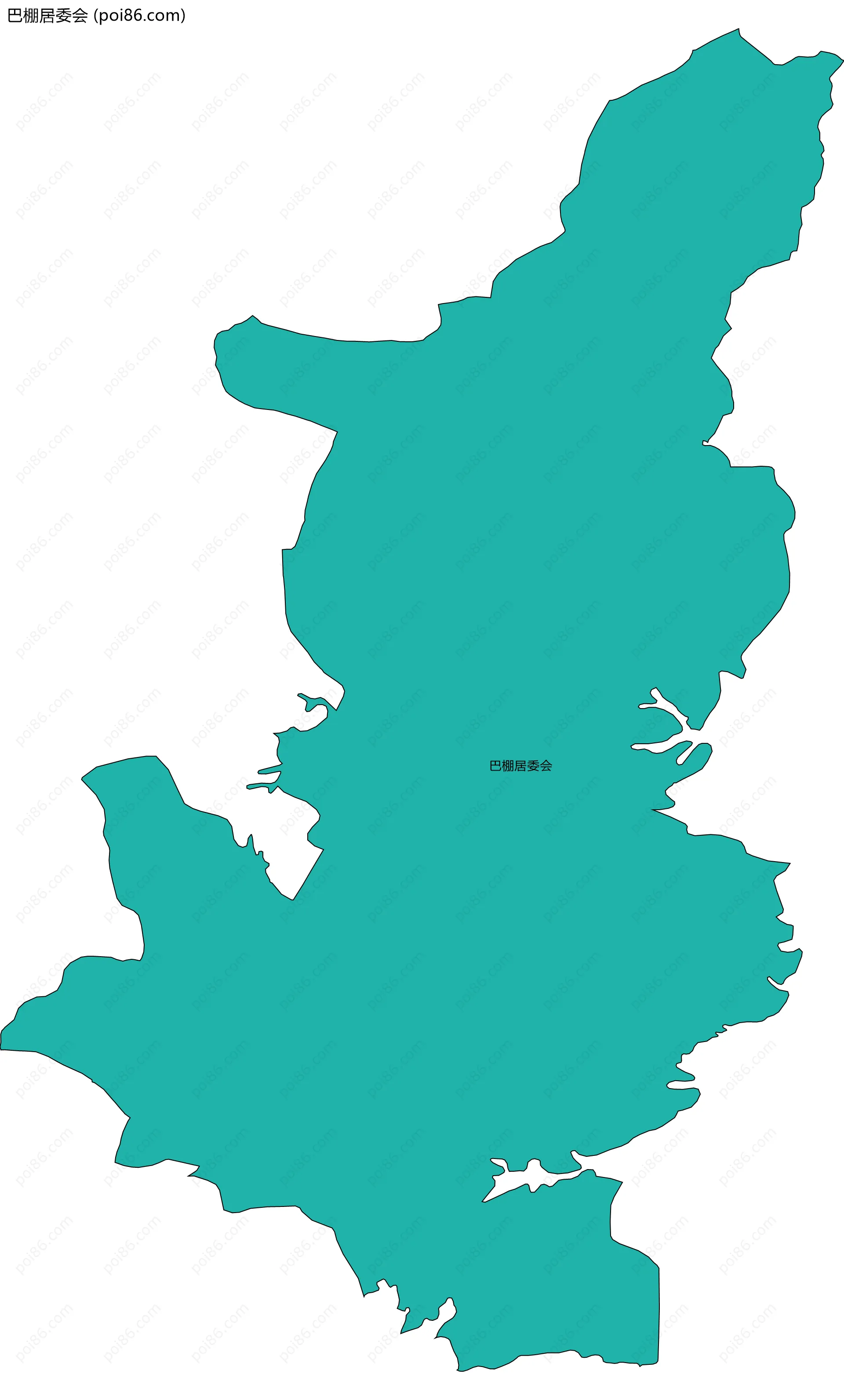 巴棚居委会边界地图