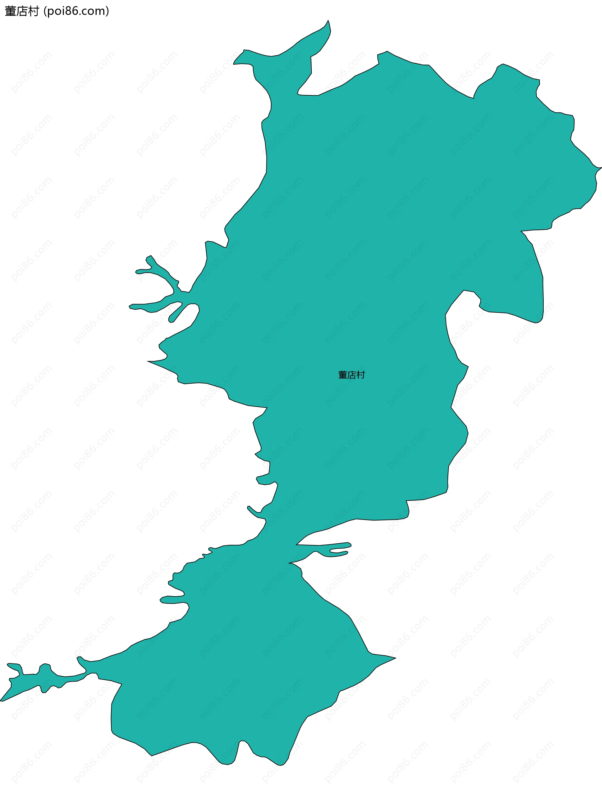 董店村边界地图