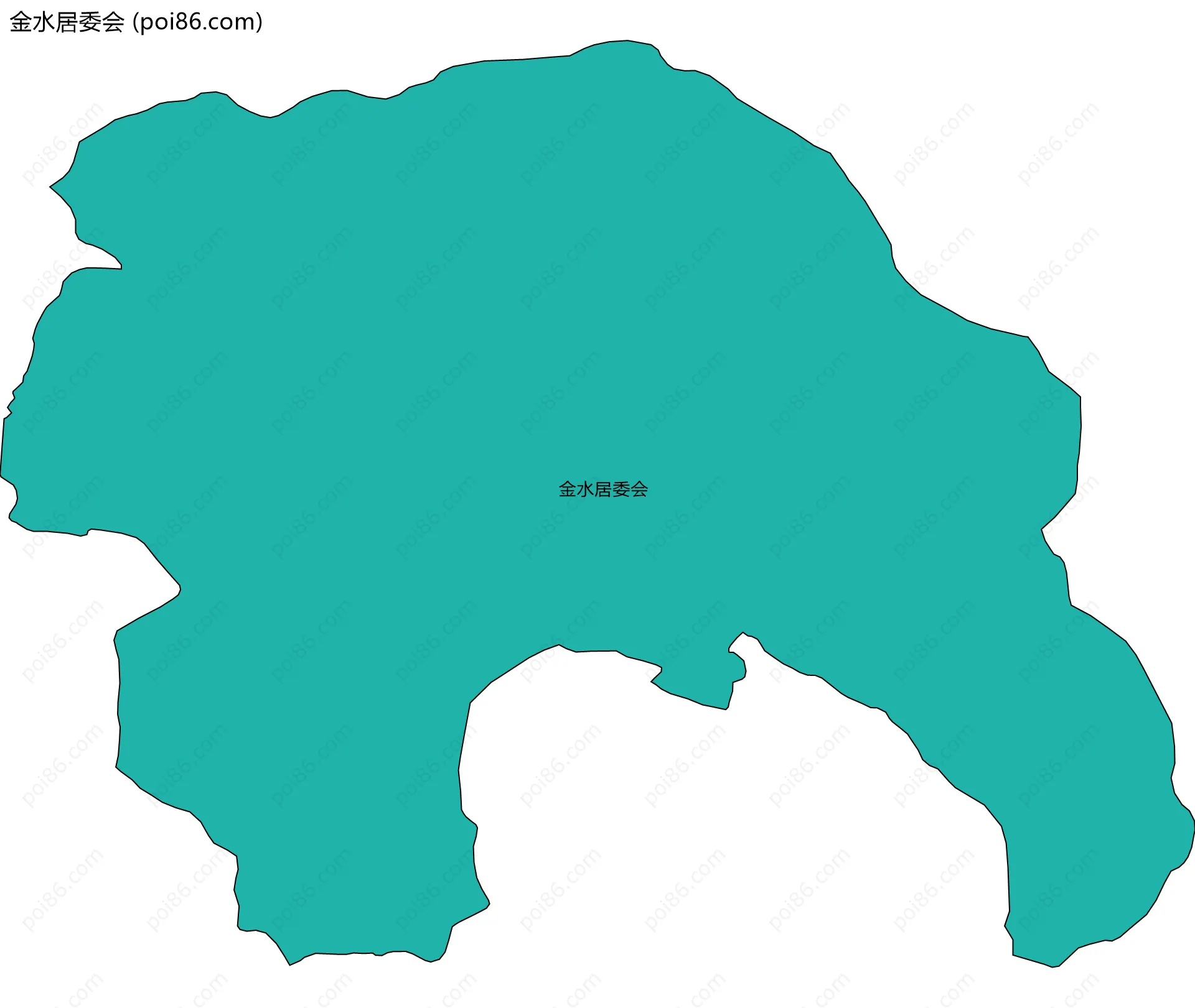 金水居委会边界地图