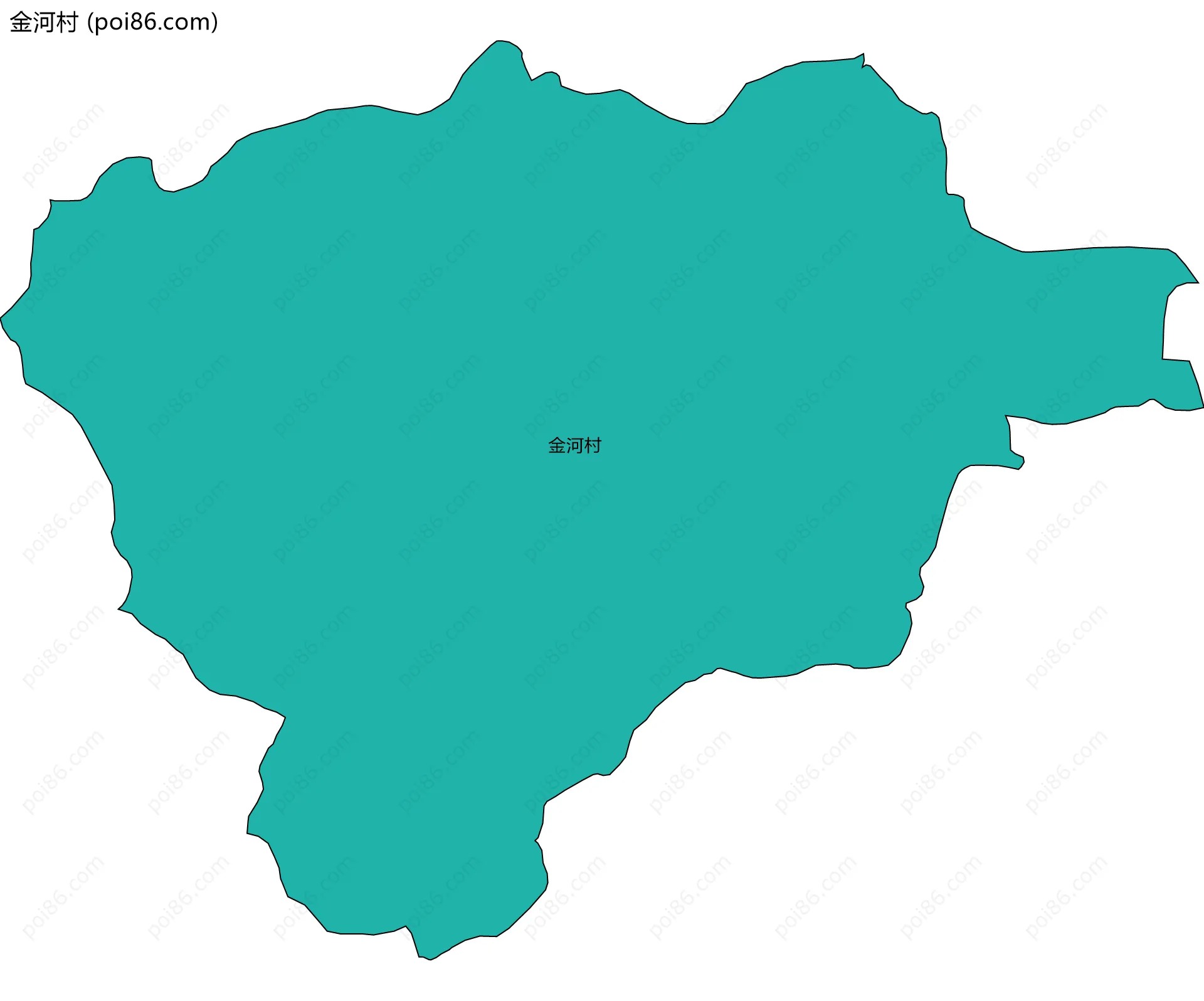 金河村边界地图