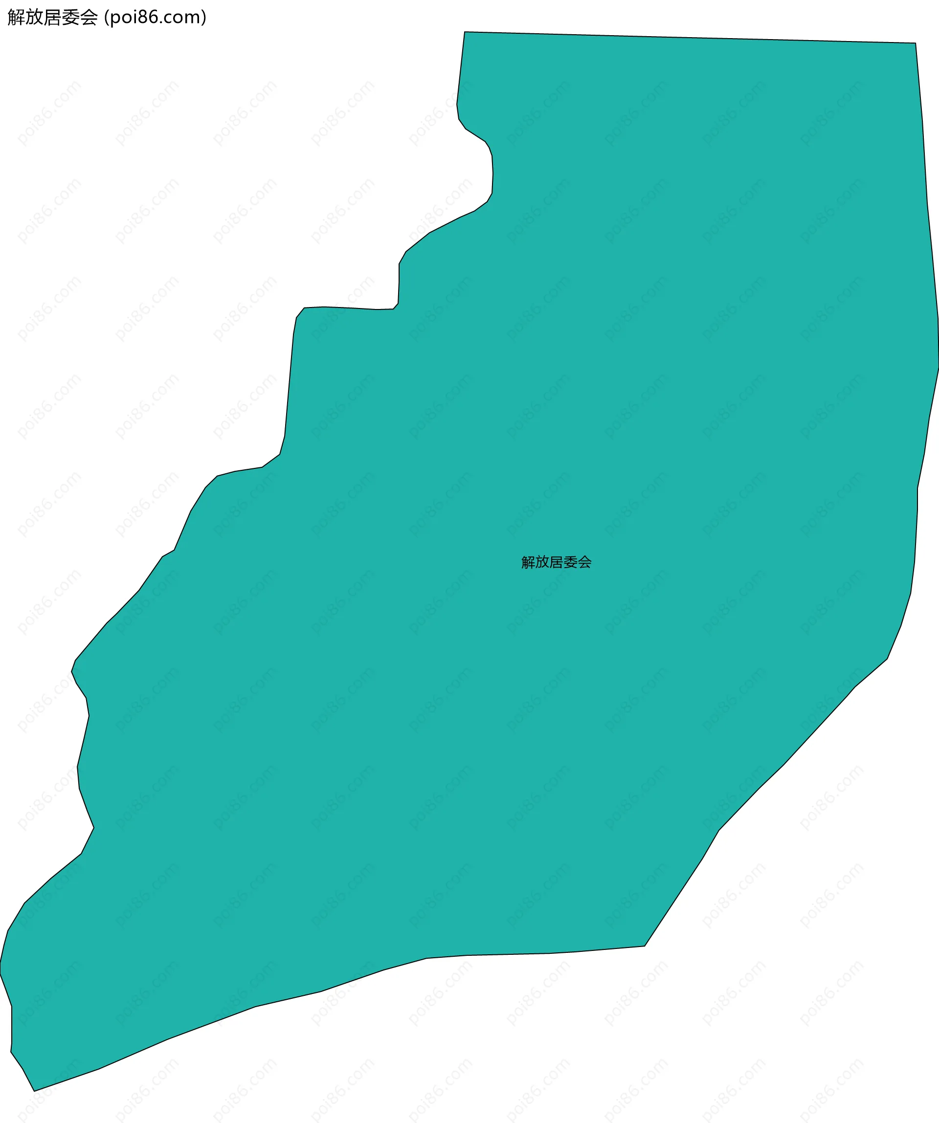 解放居委会边界地图