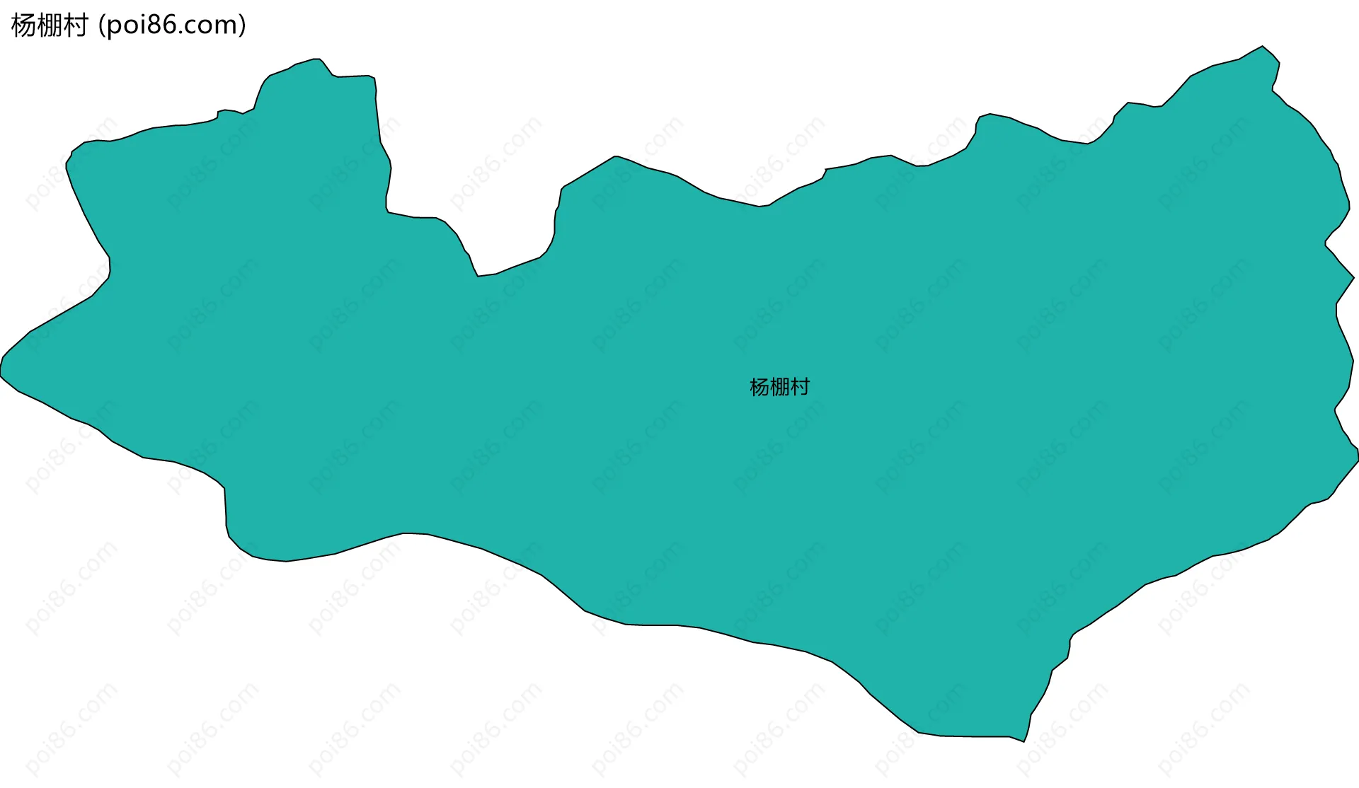 杨棚村边界地图