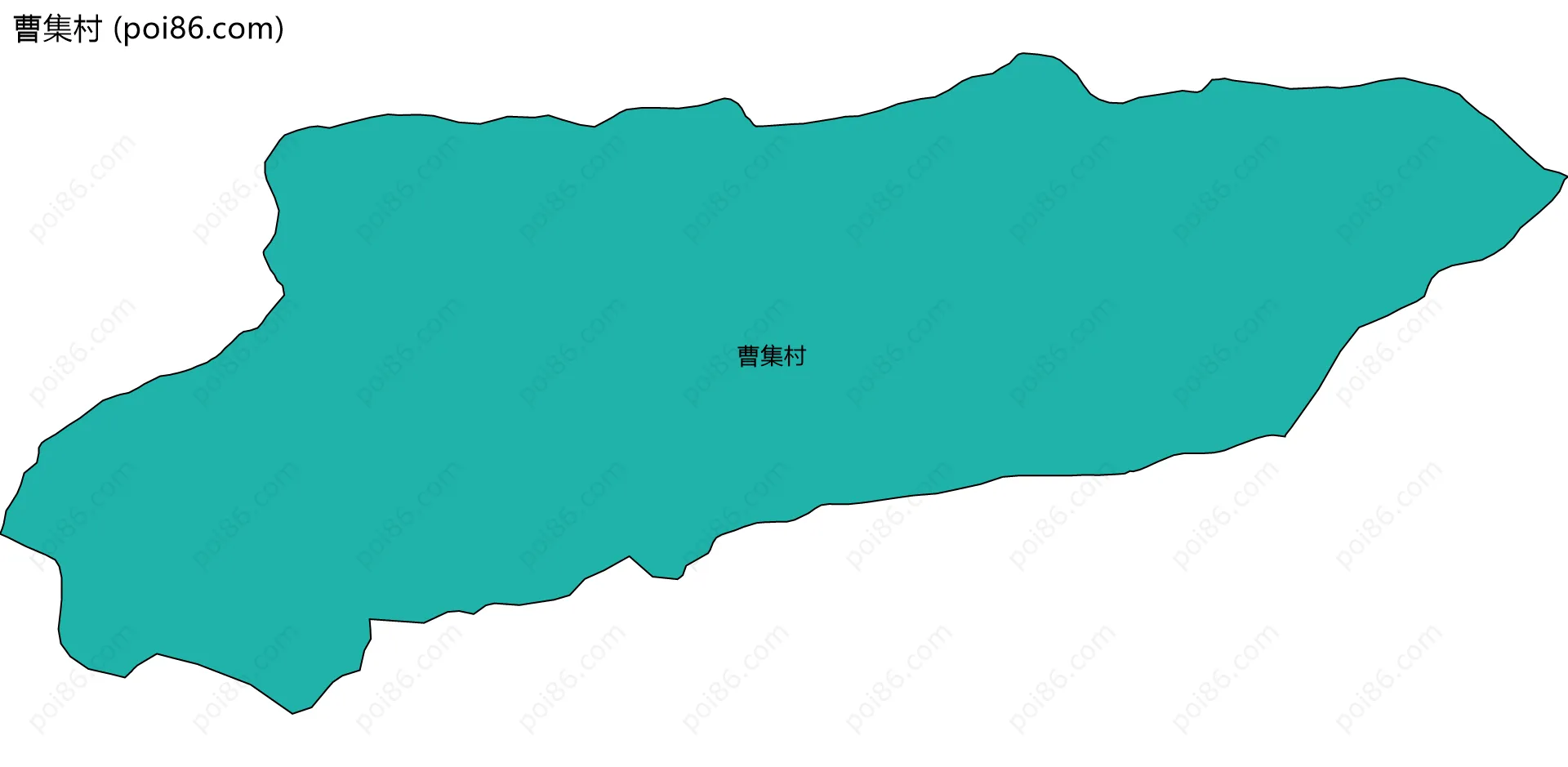 曹集村边界地图