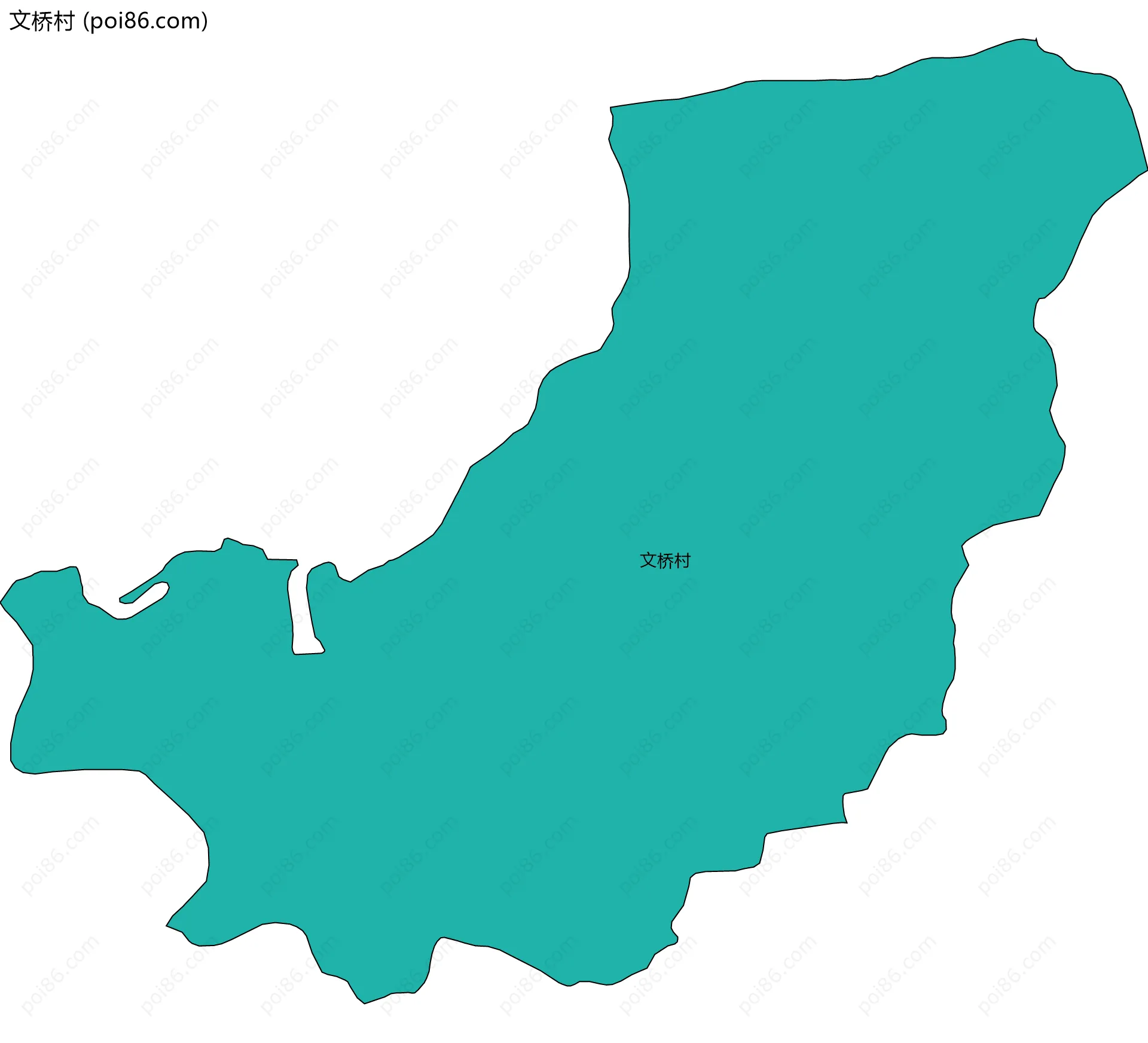 文桥村边界地图