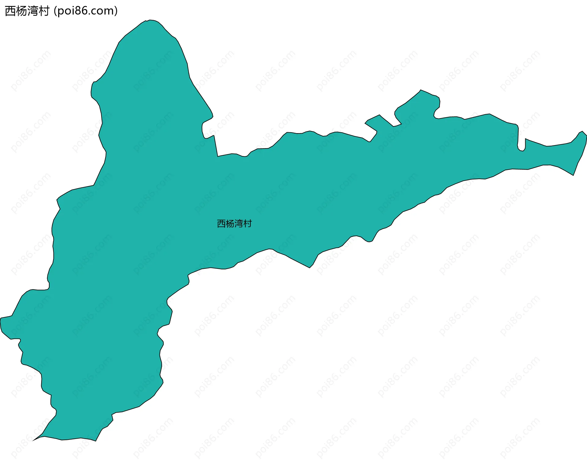 西杨湾村边界地图
