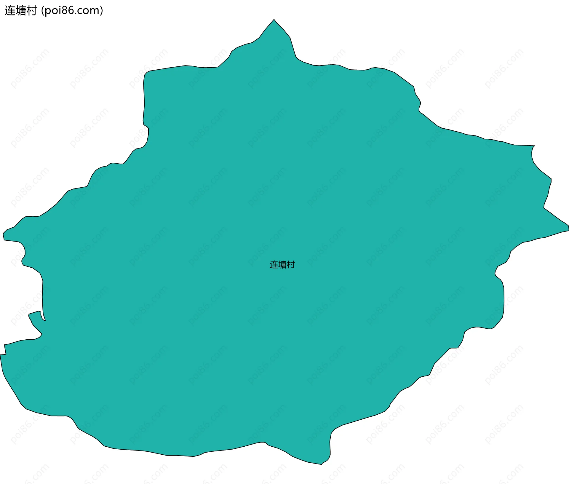 连塘村边界地图