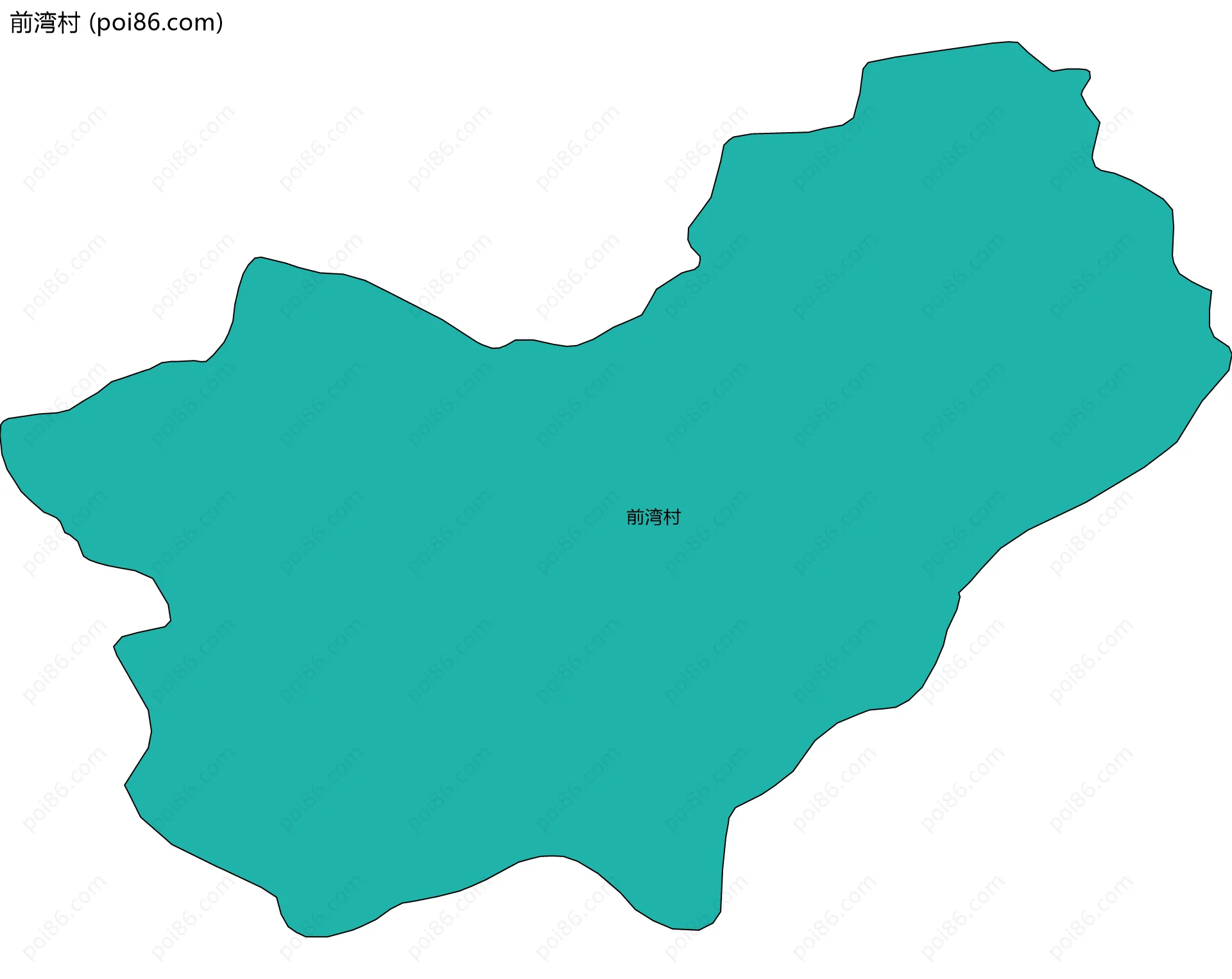 前湾村边界地图