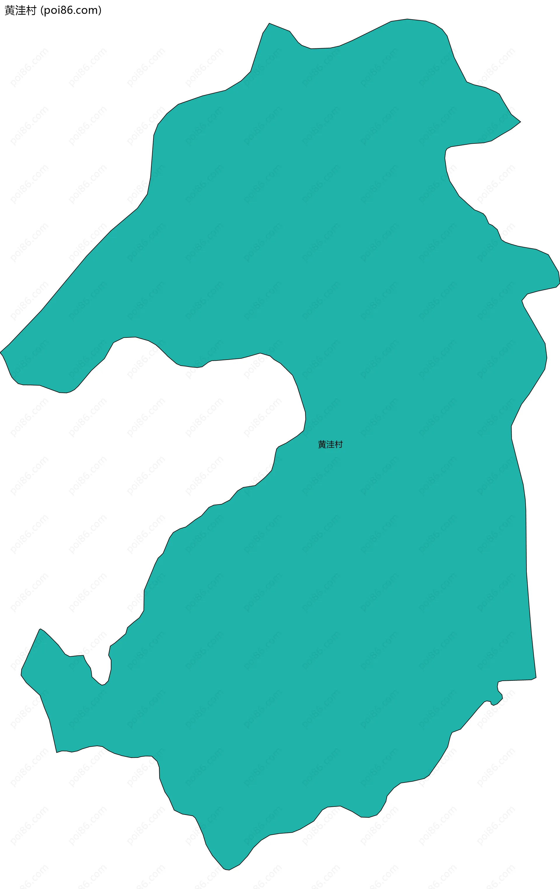 黄洼村边界地图