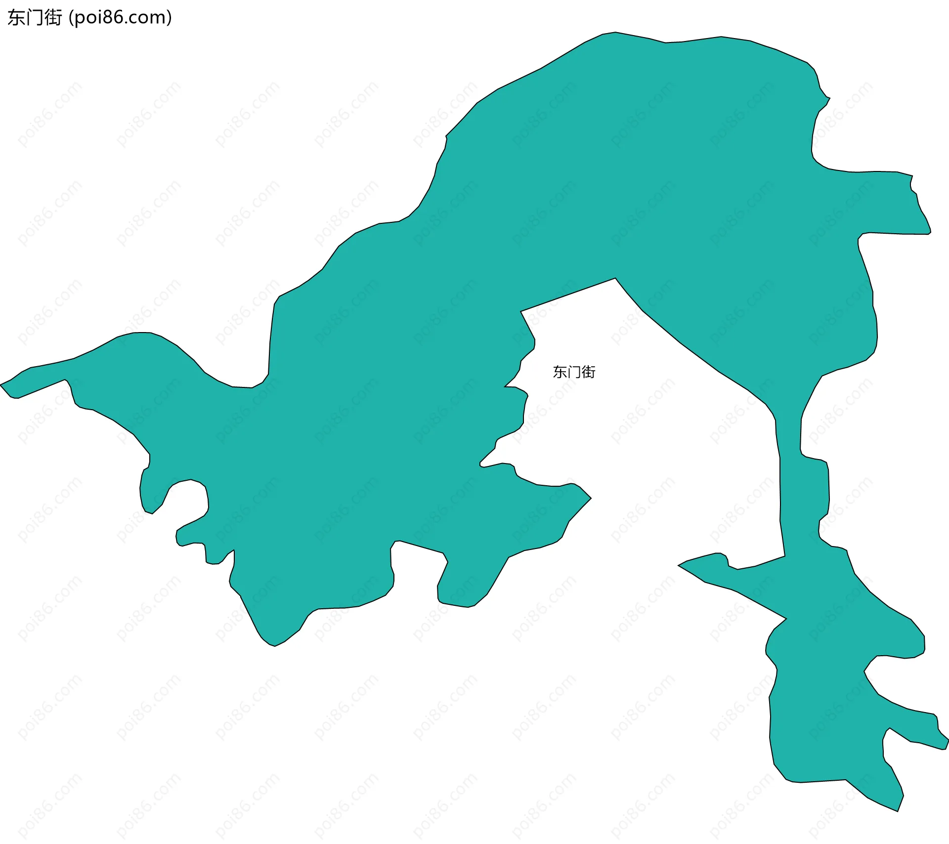 东门街边界地图