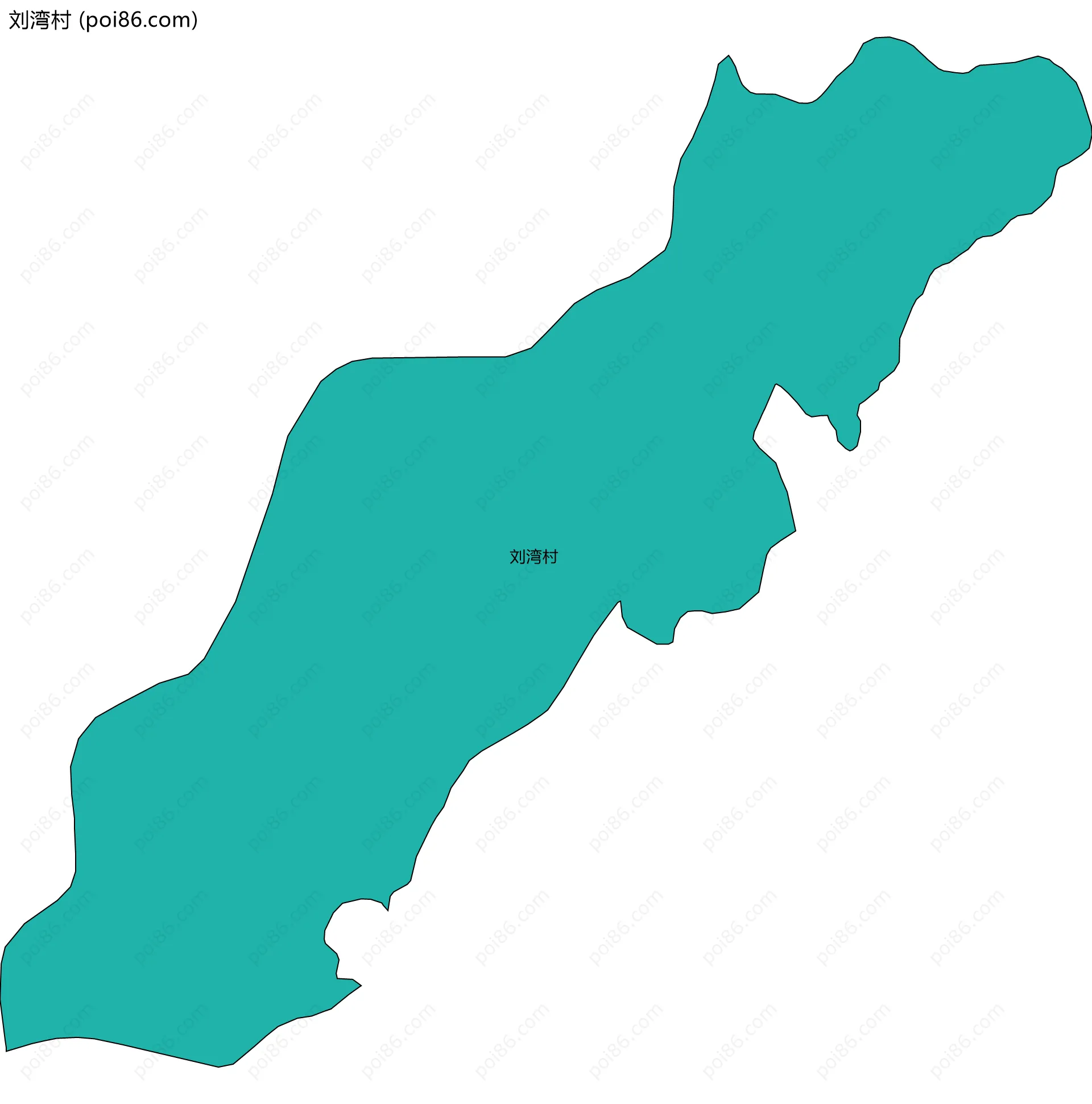 刘湾村边界地图